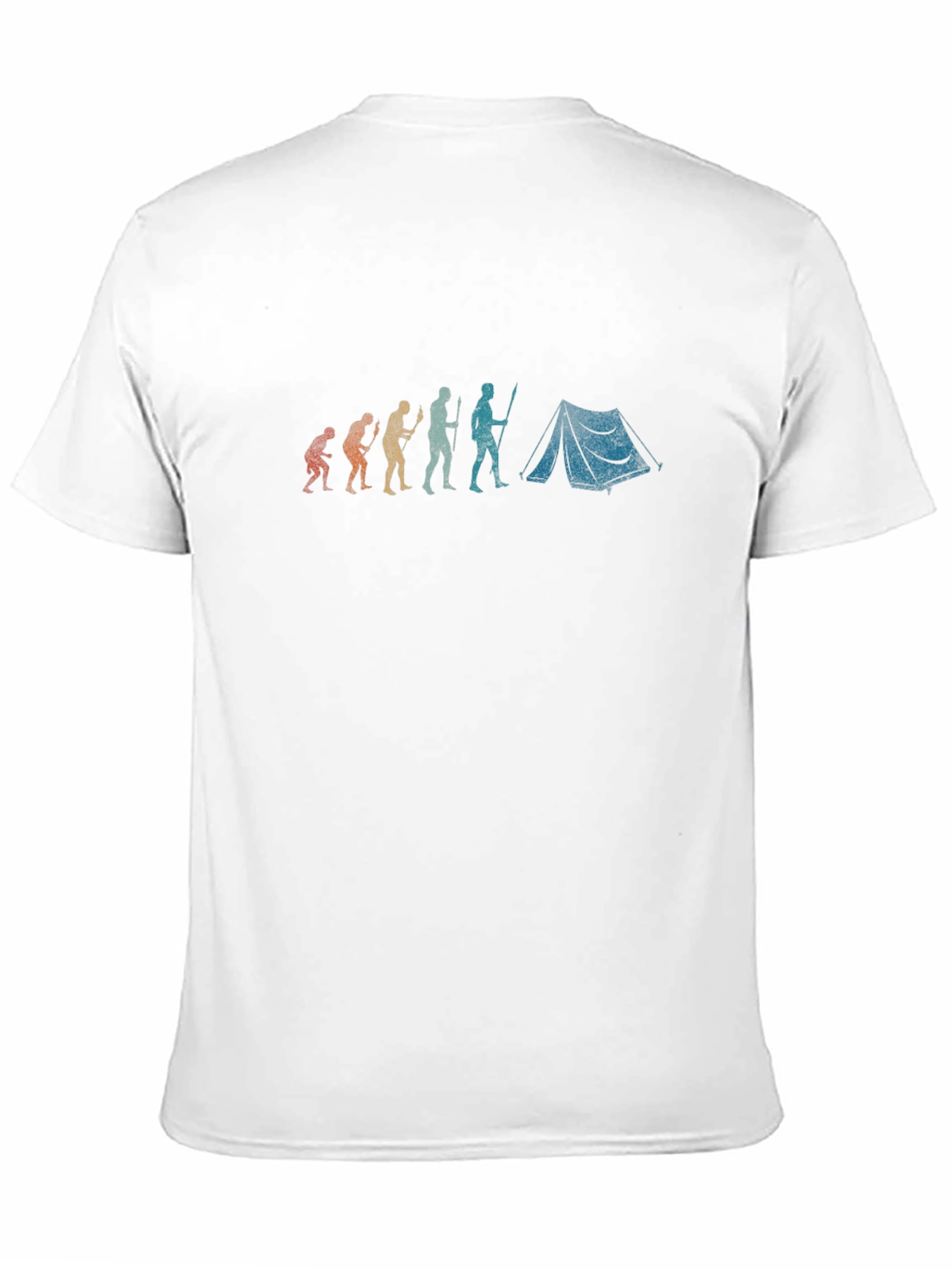 Black Evolution of Camping Graphic T-Shirt - Black view 11