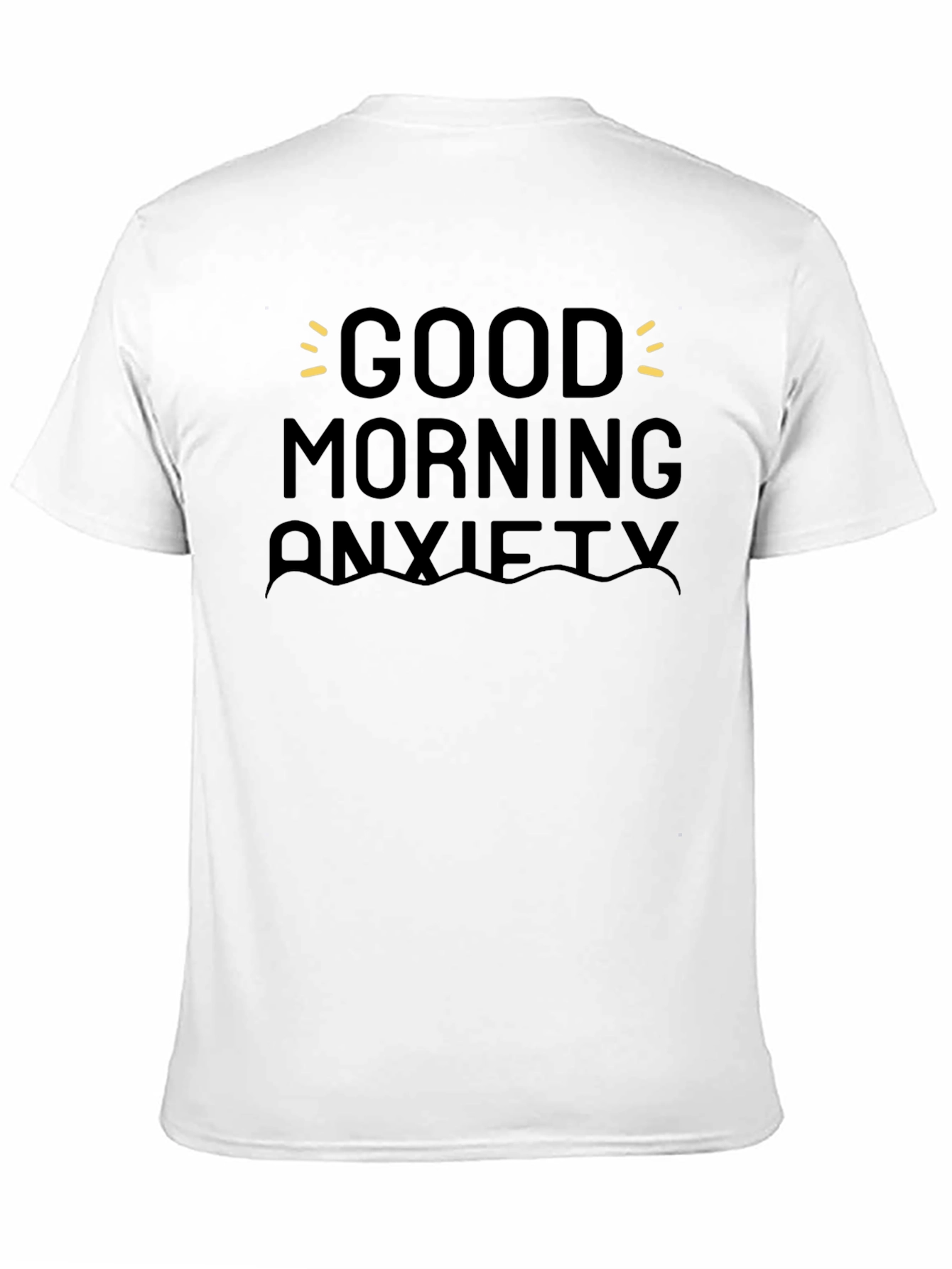 Black Good Morning Anxiety Graphic Tee - Black view 11