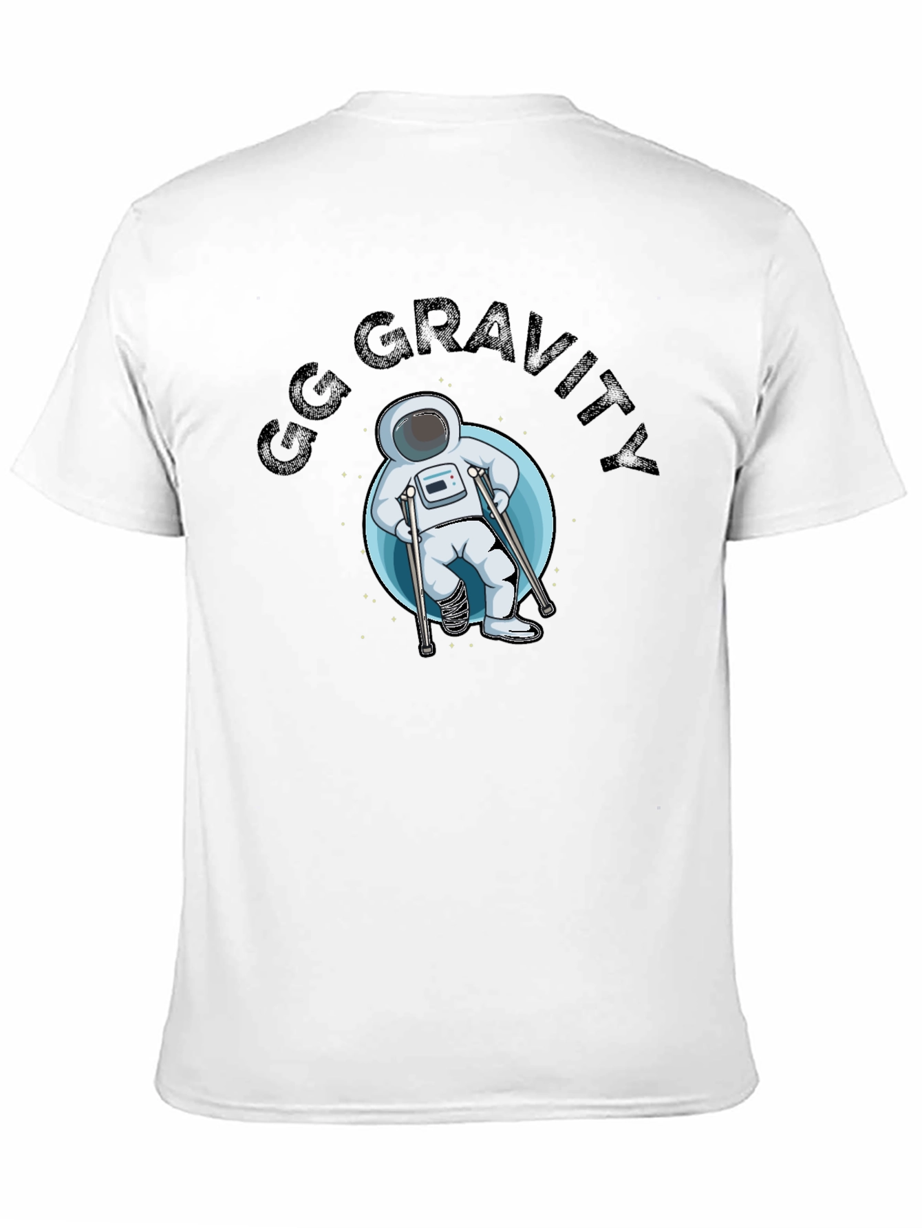 Black GG Gravity Astronaut T-Shirt view 11