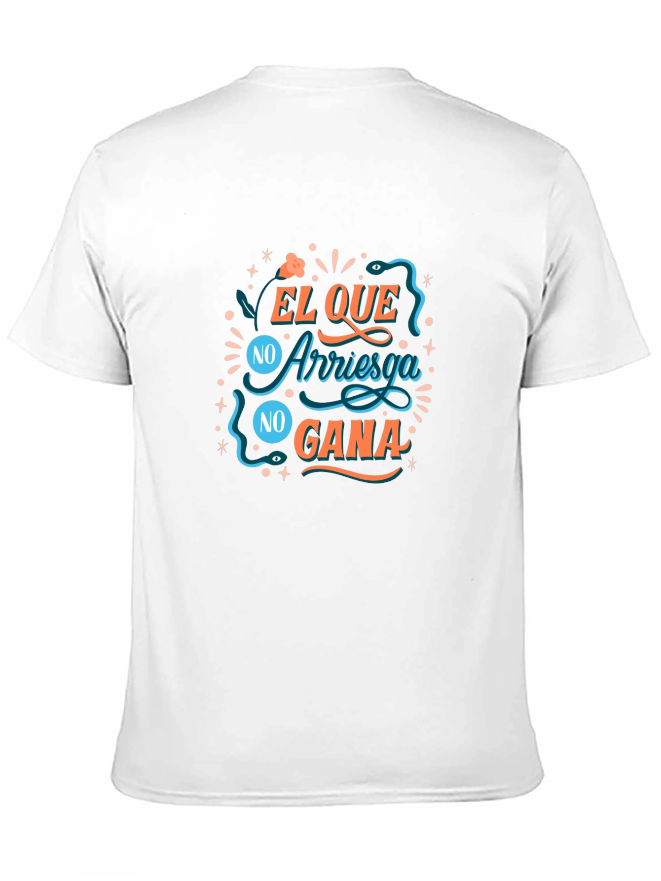 Black El Que No Arriesga No Gana Graphic Tee view 11