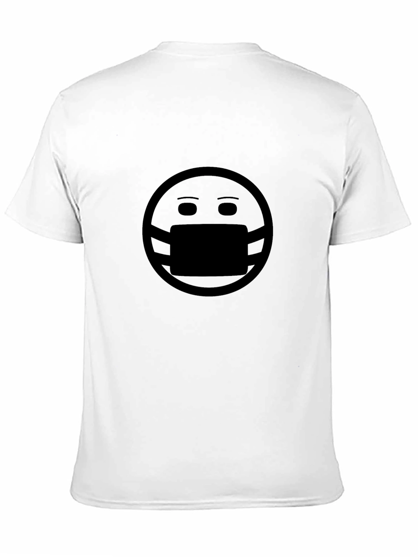 Black Masked Face Graphic Tee - Trendy & Comfortable view 11