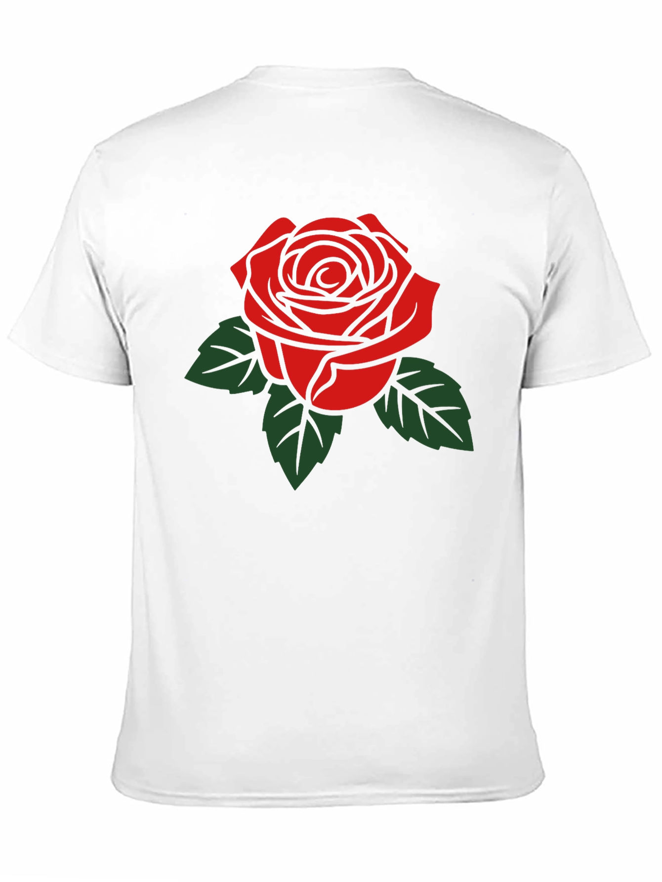 Black Bold Rose Graphic Tee - Classic Black T-Shirt view 11