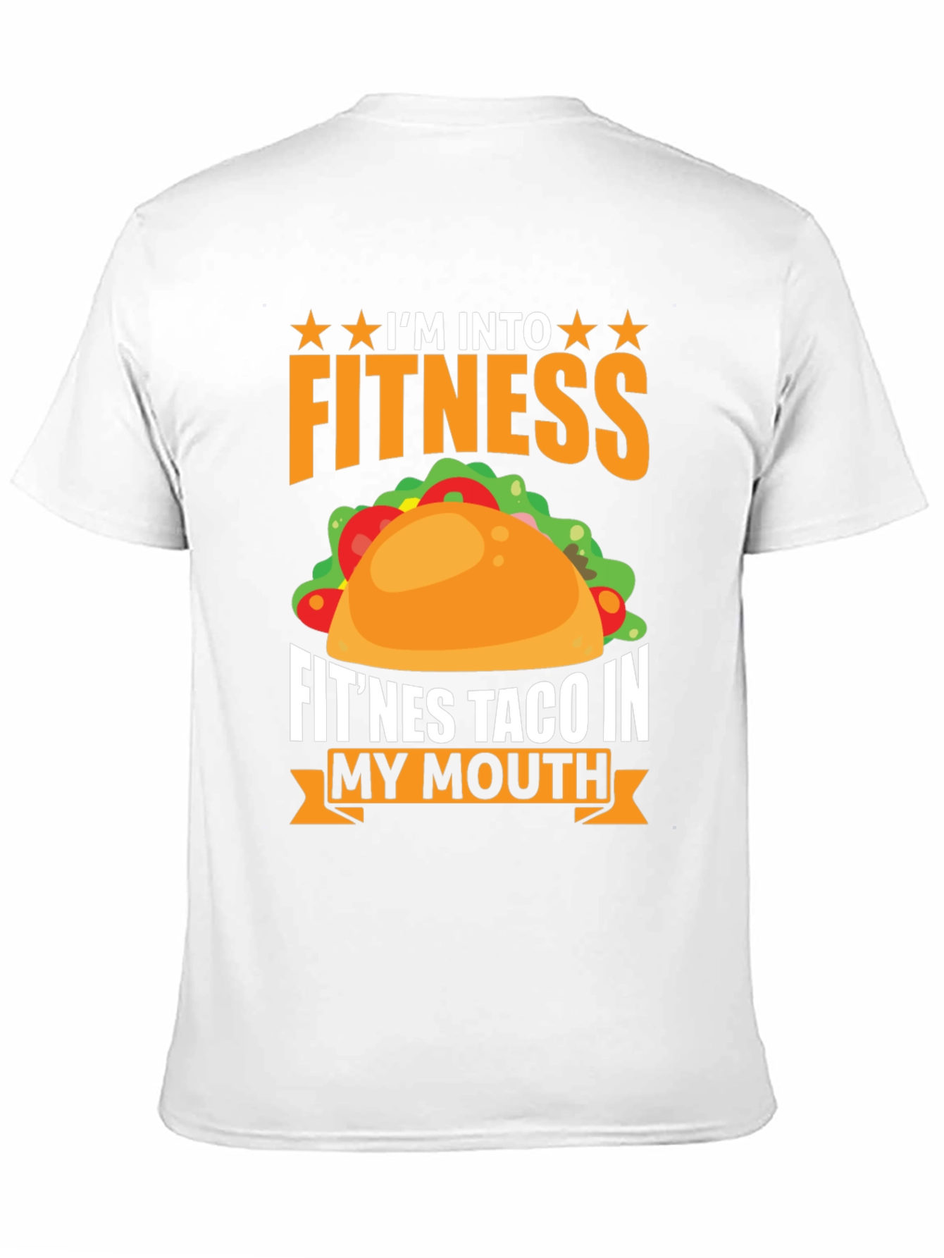 Black Fitness Taco Graphic T-Shirt Funny Foodie Tee view 11
