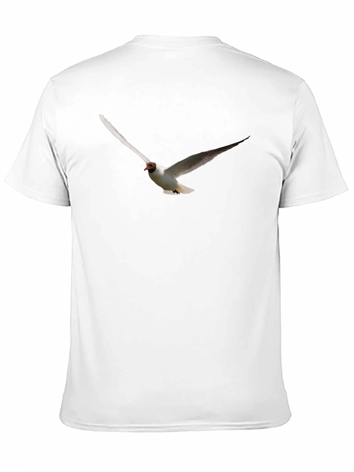 Black Black T-Shirt with Flying Bird Graphic view 11
