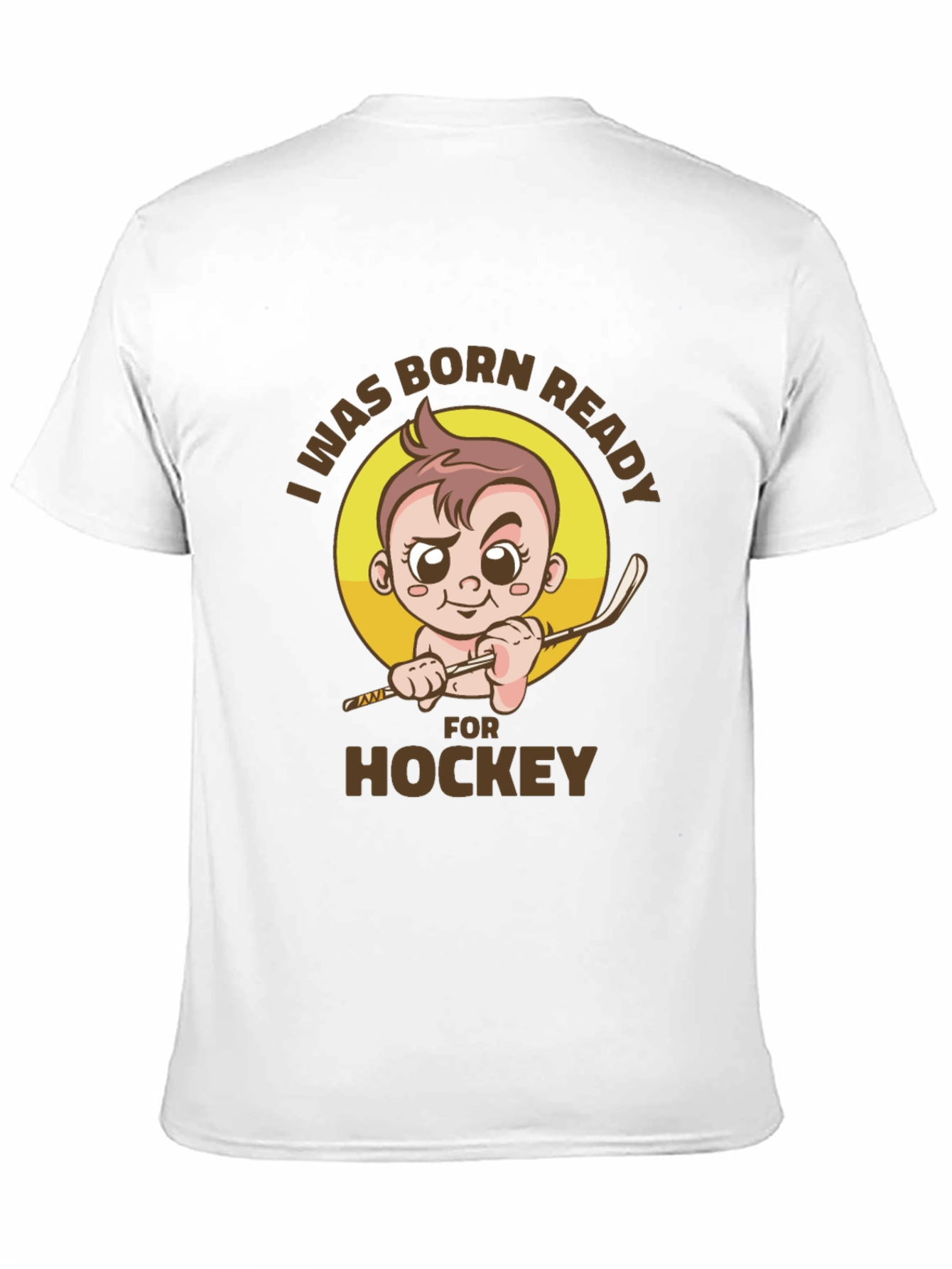 Black Born Ready Hockey T-Shirt - Newborn Athlete view 11