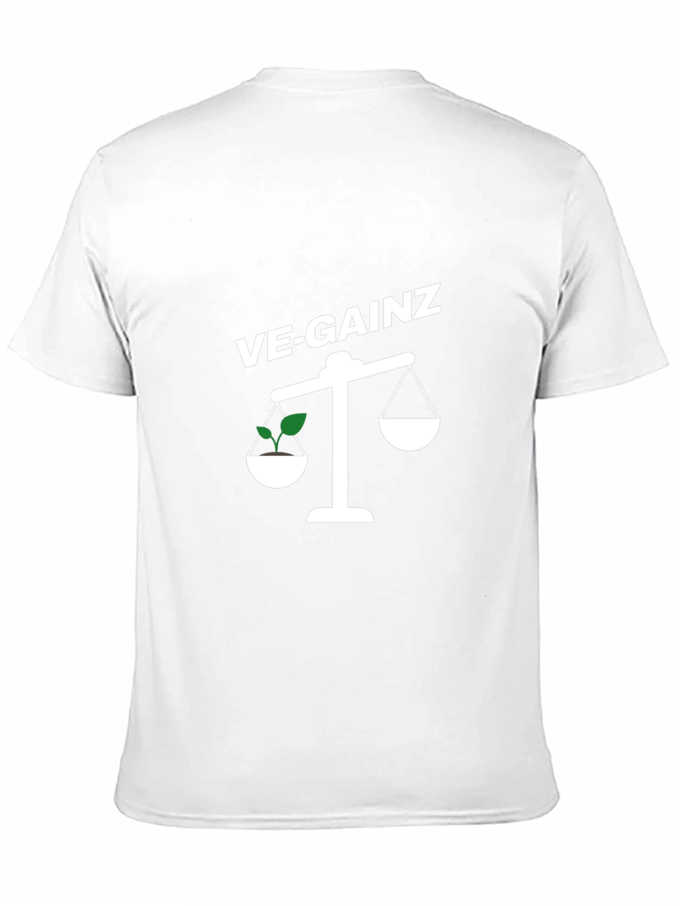 VE-GAINZ Vegan Weightlifting Black T-Shirt - 11