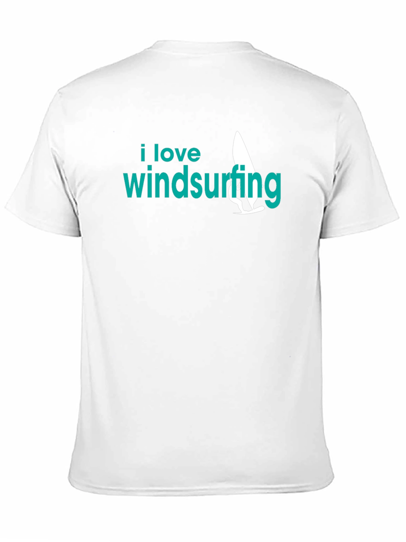 Black I Love Windsurfing Black Graphic Tee view 11