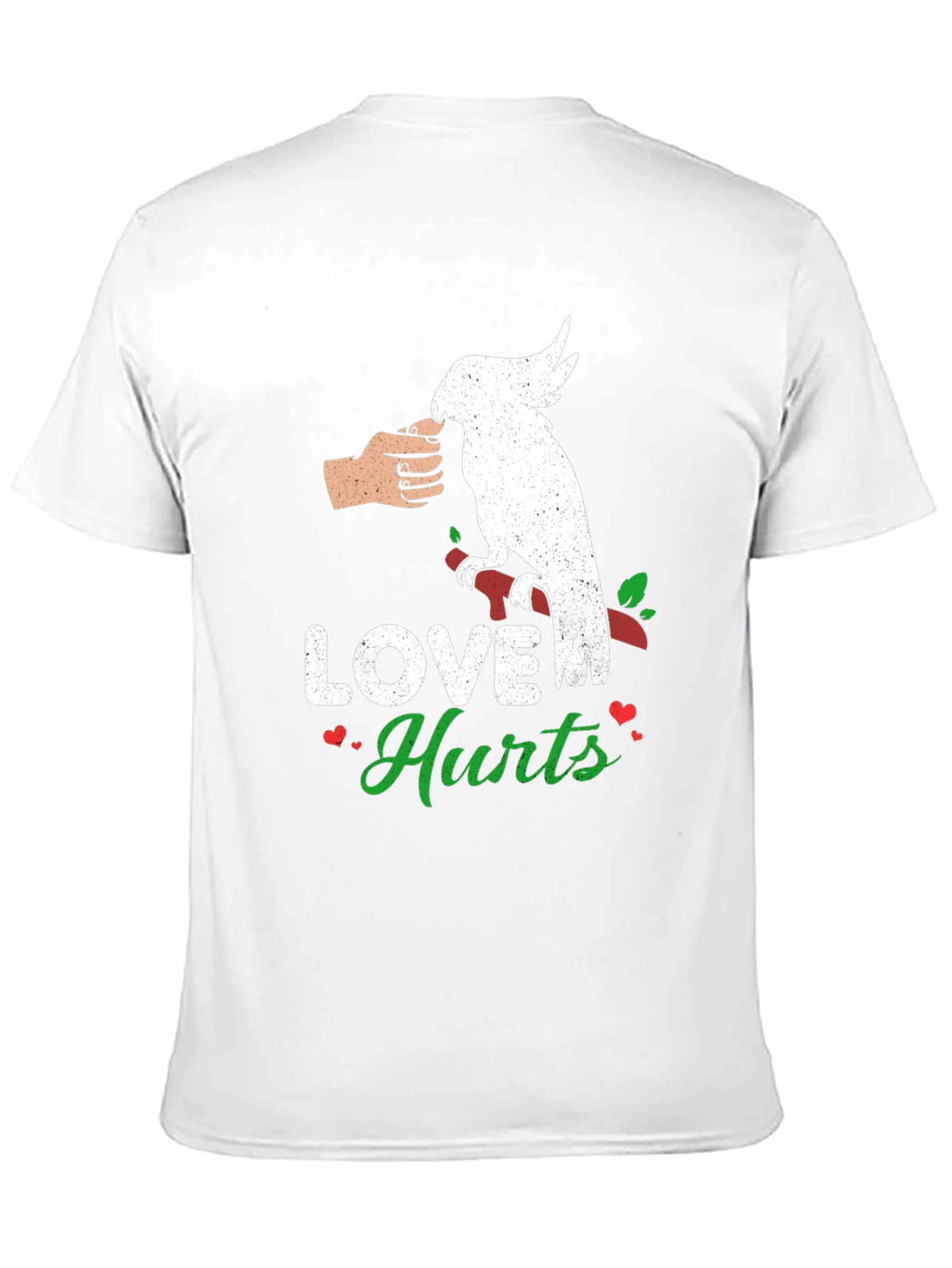 Black Love Hurts Parrot T-Shirt view 11