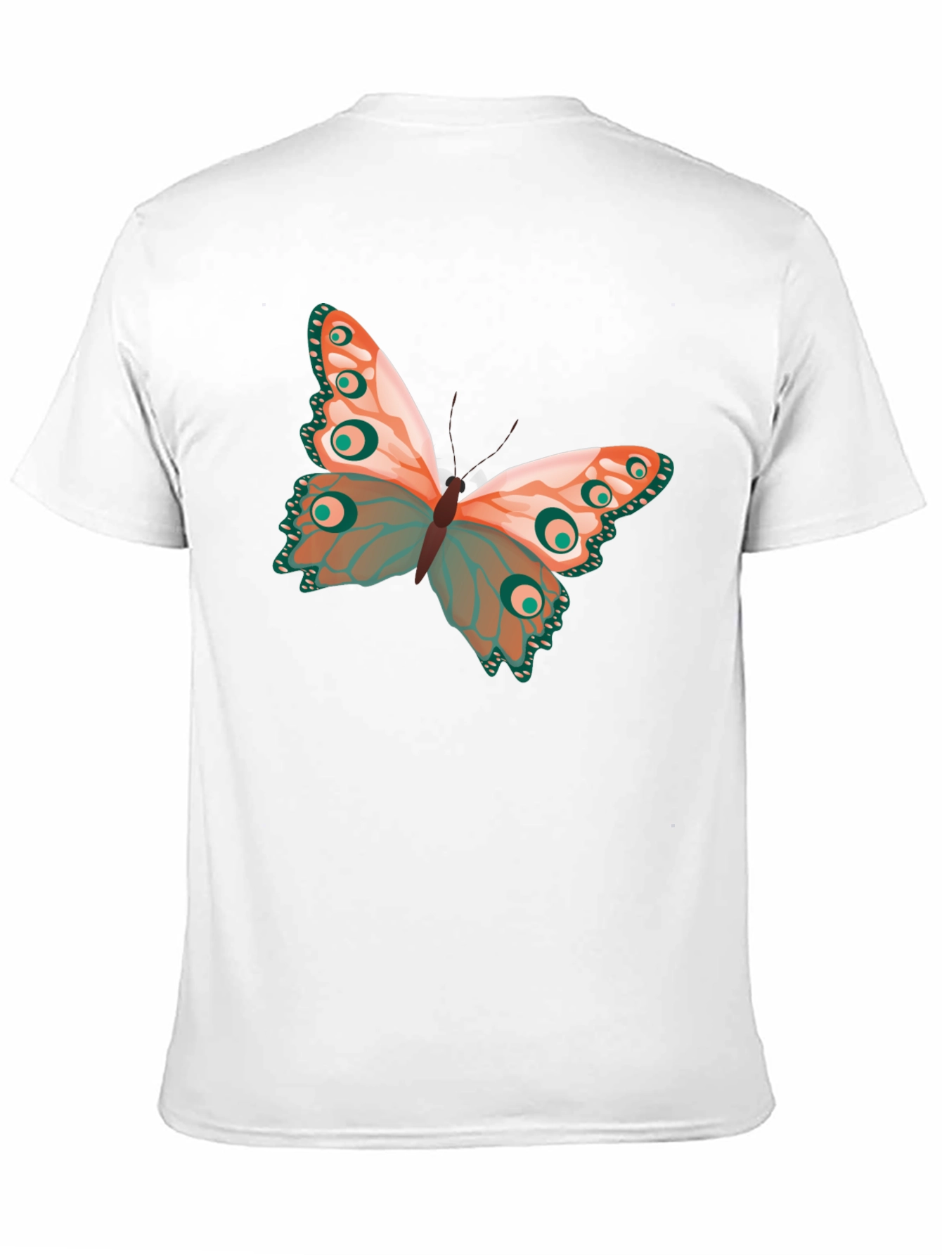 Black Butterfly Graphic Print Crew Neck T-Shirt view 11