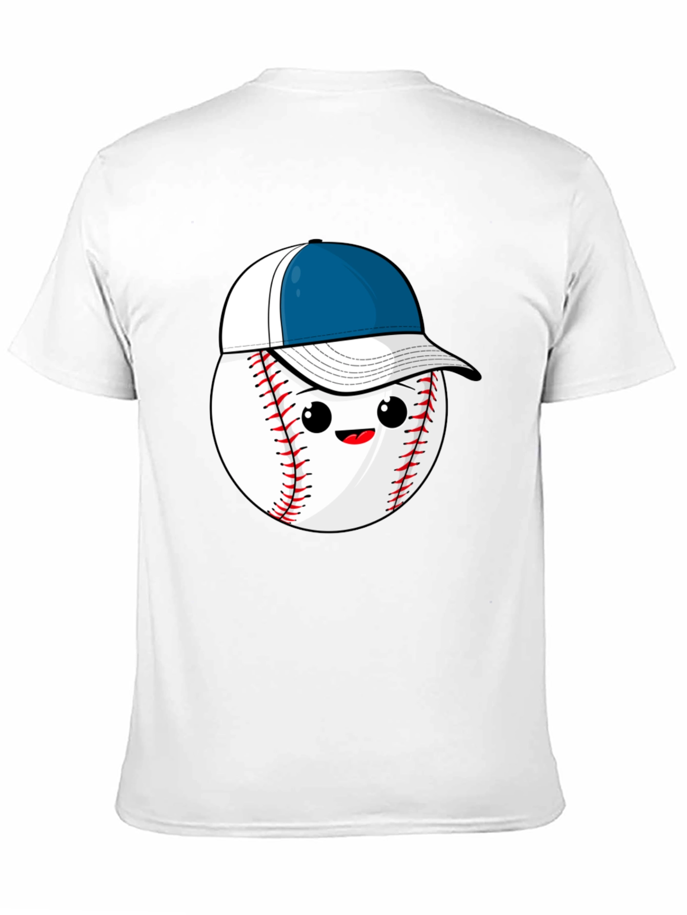 Black Baseball with Hat Graphic Tee view 11