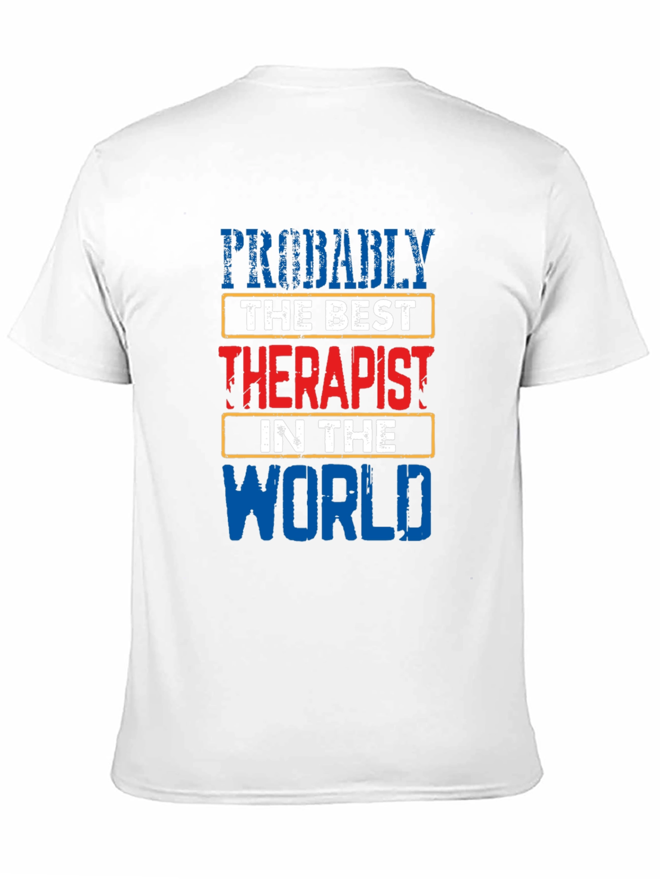 Black Probably The Best Therapist T-Shirt view 11