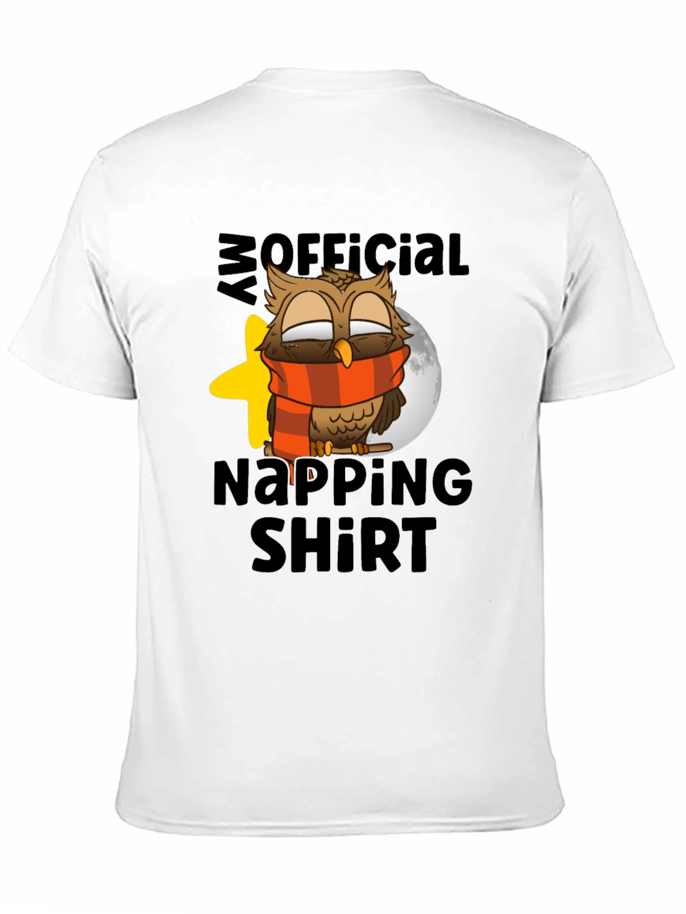 Black My Official Napping Shirt - Owl Design view 11