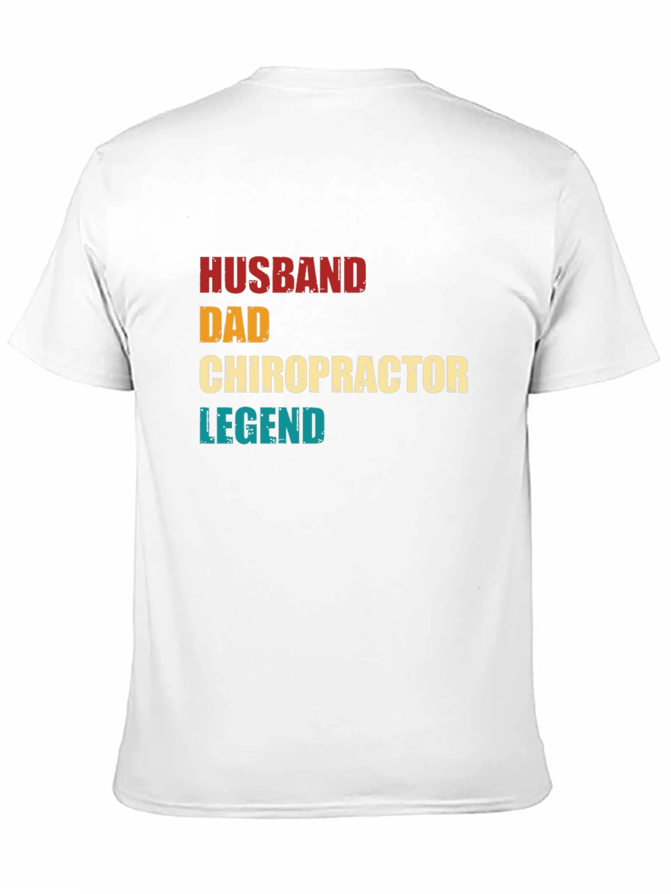 Black Husband Dad Chiropractor Legend T-Shirt view 11