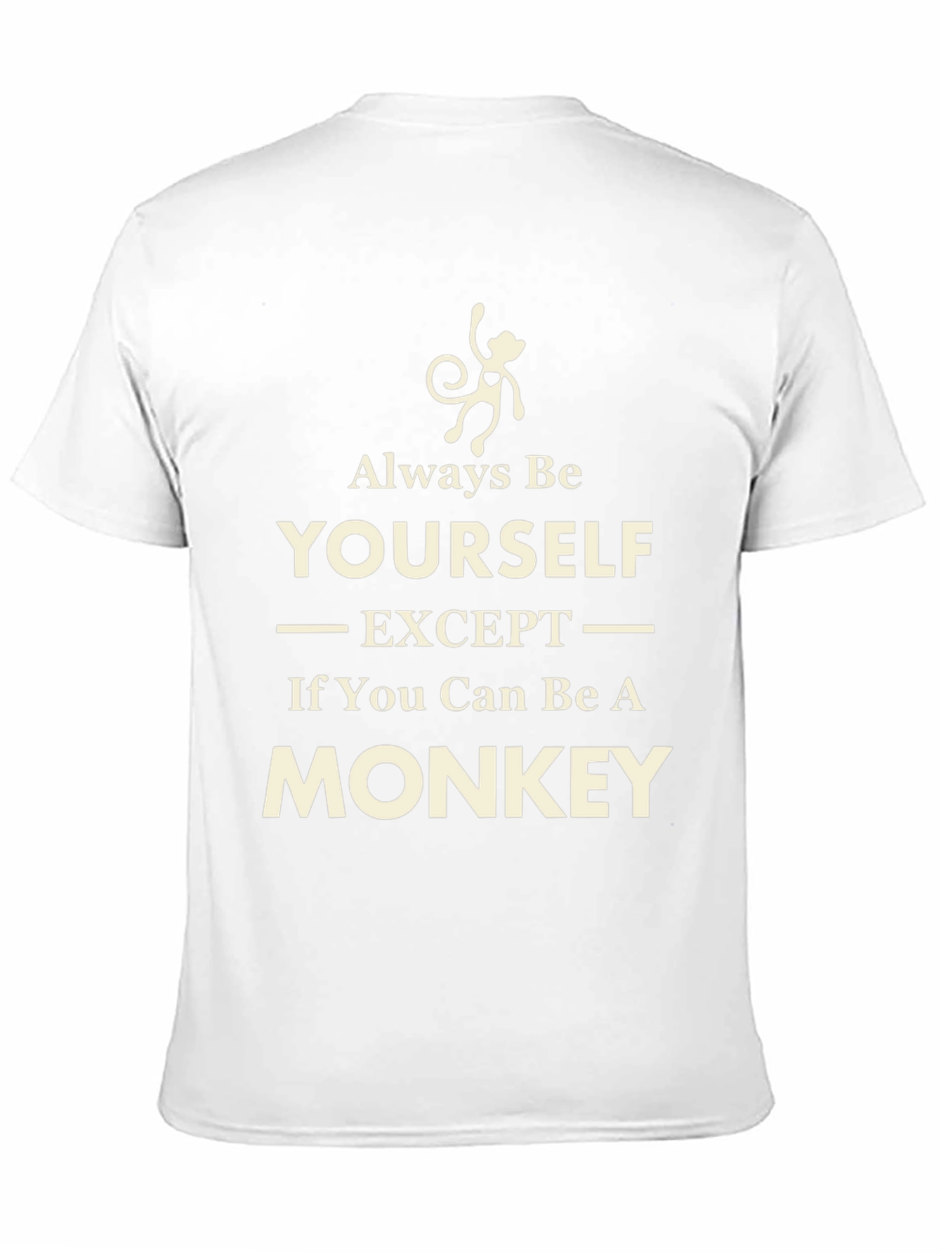 Black Always Be Yourself Monkey Graphic T-Shirt view 11