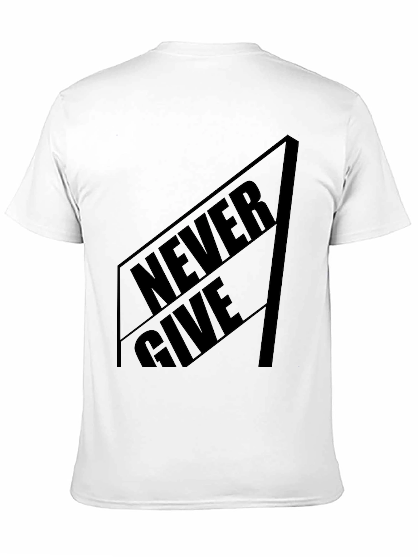 Black Never Give Black Graphic Tee - Stylish Menswear view 11