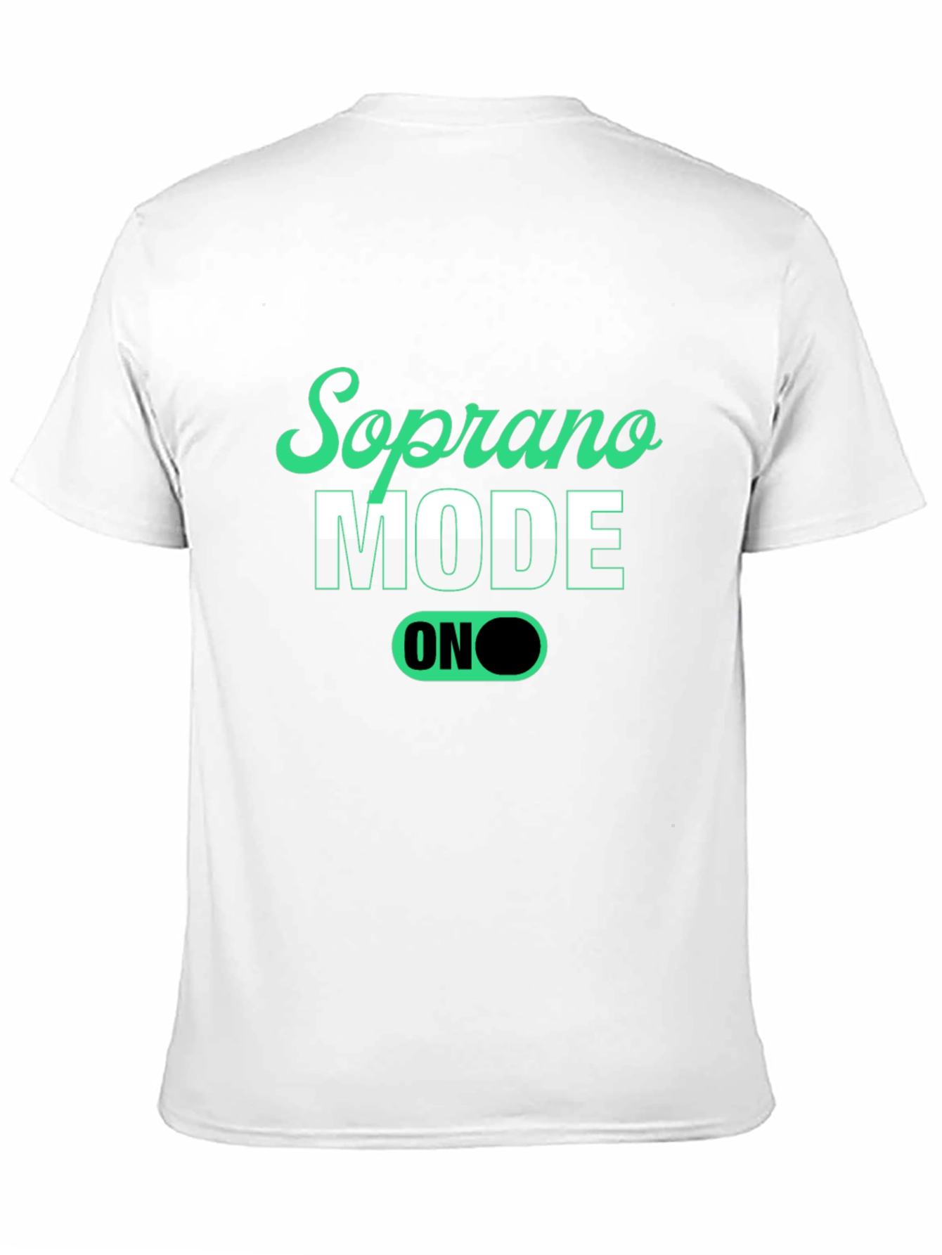 Soprano Mode On Black Graphic Tee - 11