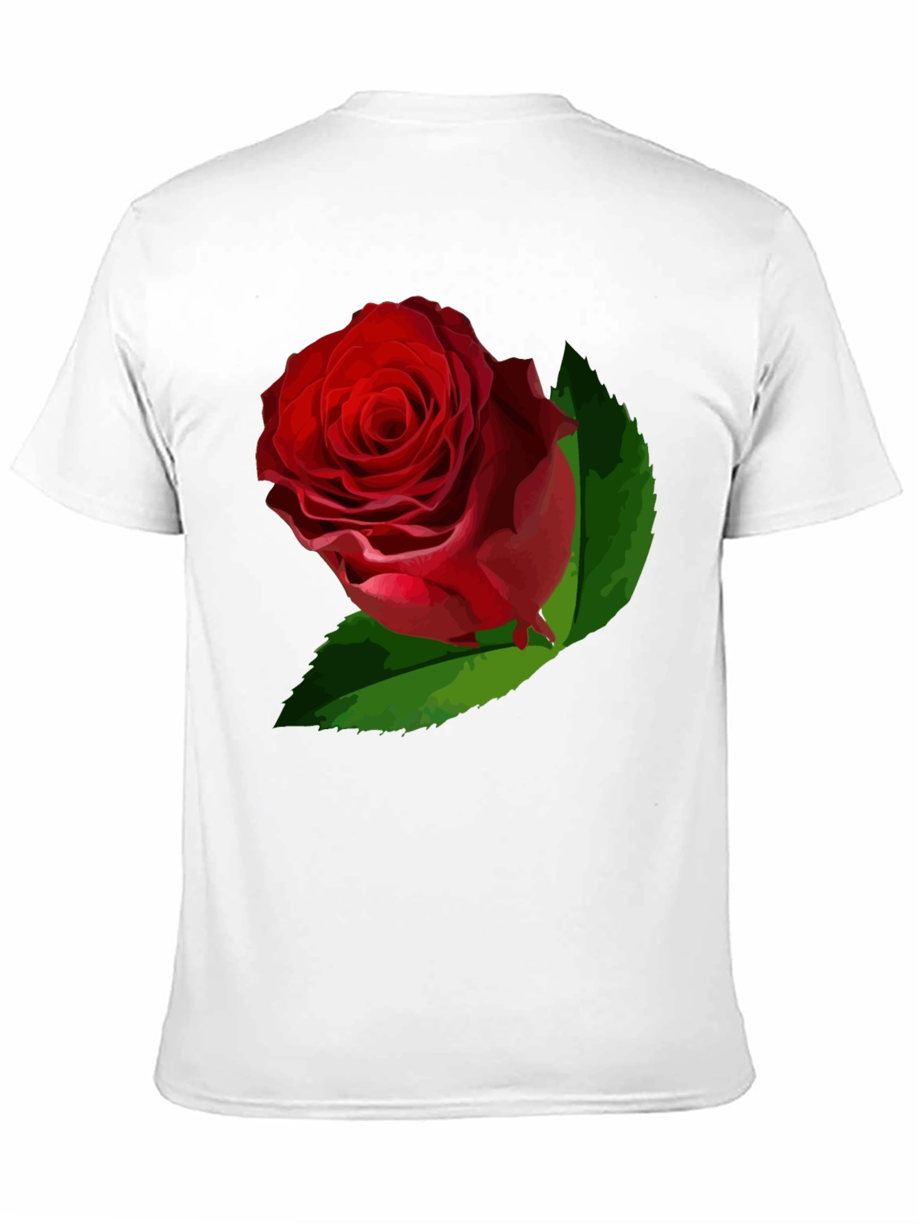 Black Bold Rose Graphic Tee - Black Cotton Casual Shirt view 11