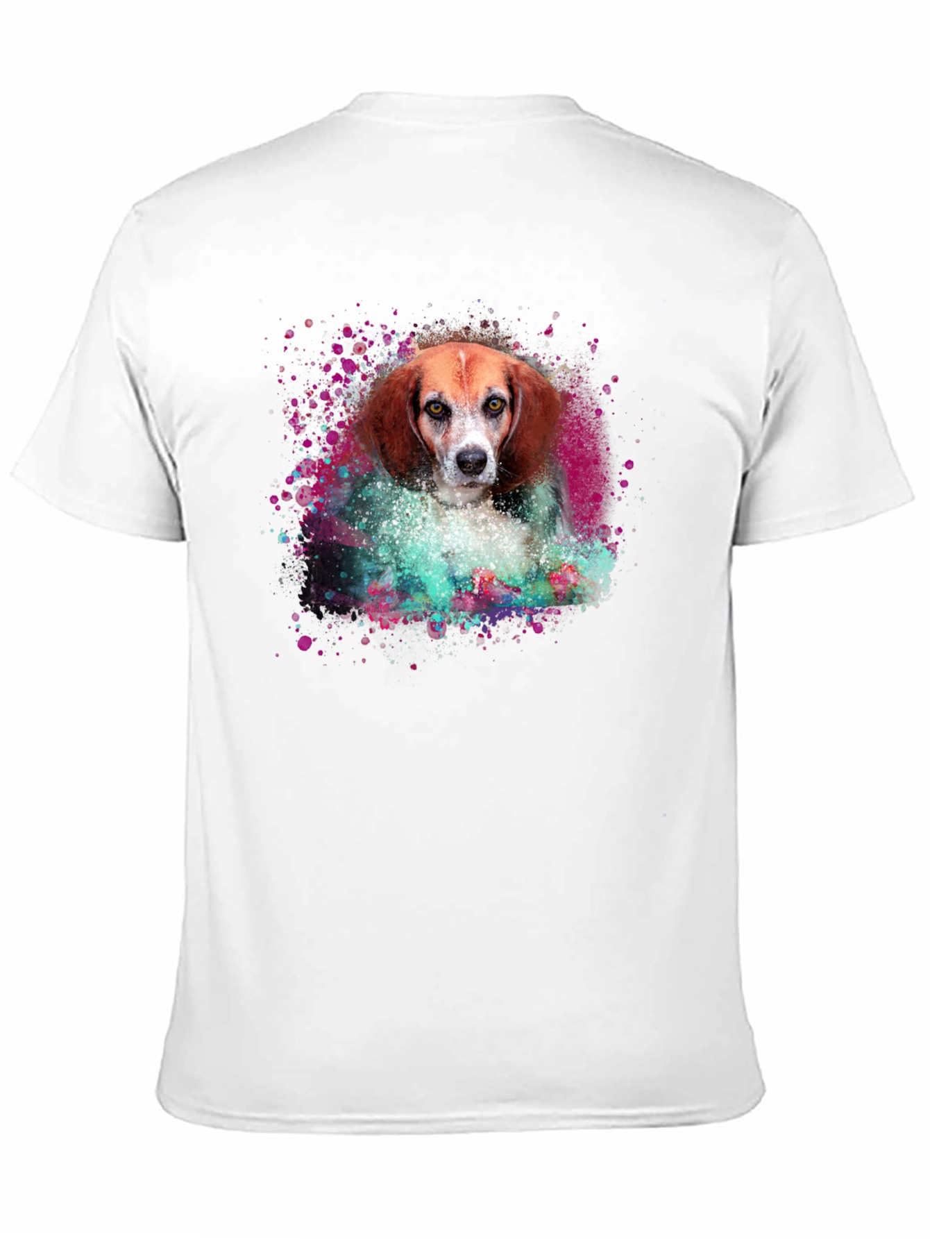 Black Dog Art T-Shirt - Beagle Portrait Tee view 11