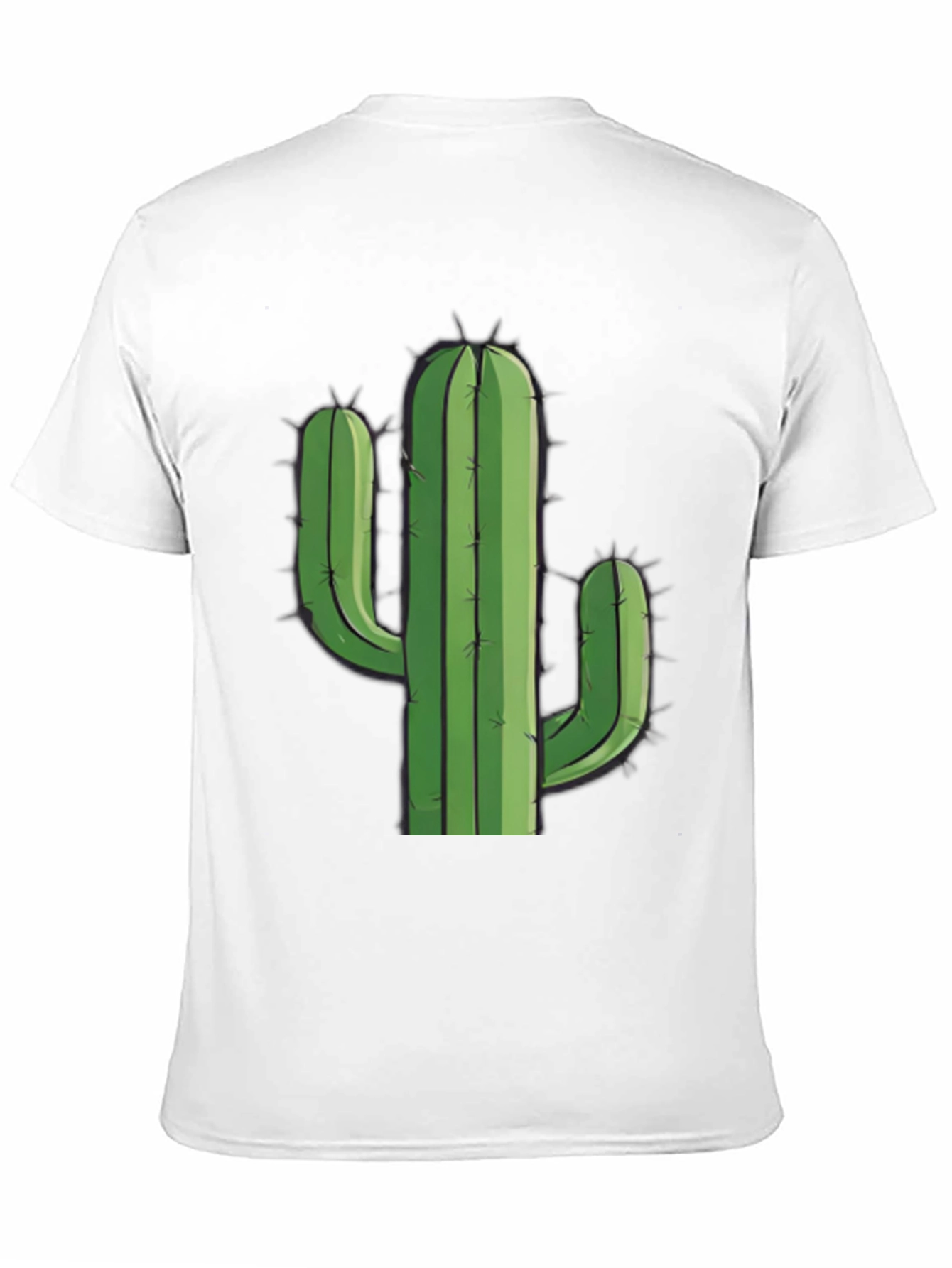 Black Cactus Graphic Tee - Black Cotton T-Shirt view 11