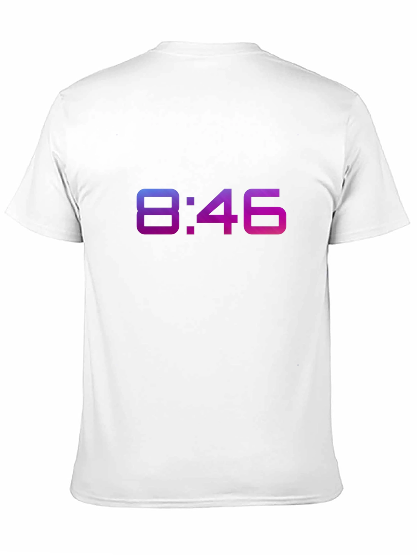 Black 8:46 Gradient Tee - Stylish Comfort, Unique Design view 11