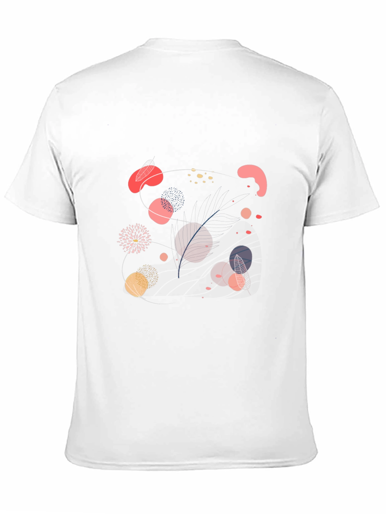 Black Abstract Graphic Print Black Casual T-Shirt view 11