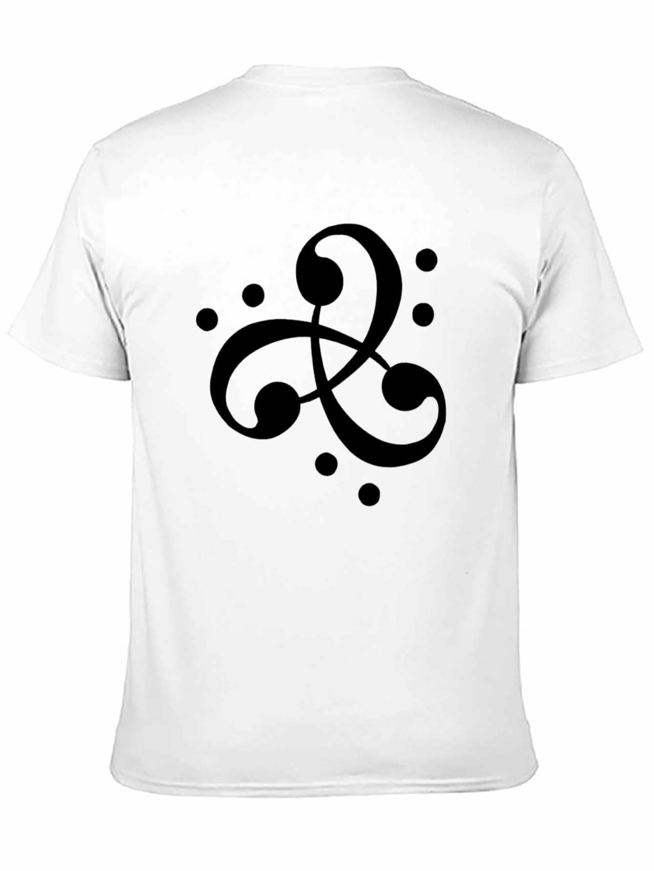 Black Abstract Celtic Knot Black T-Shirt view 11