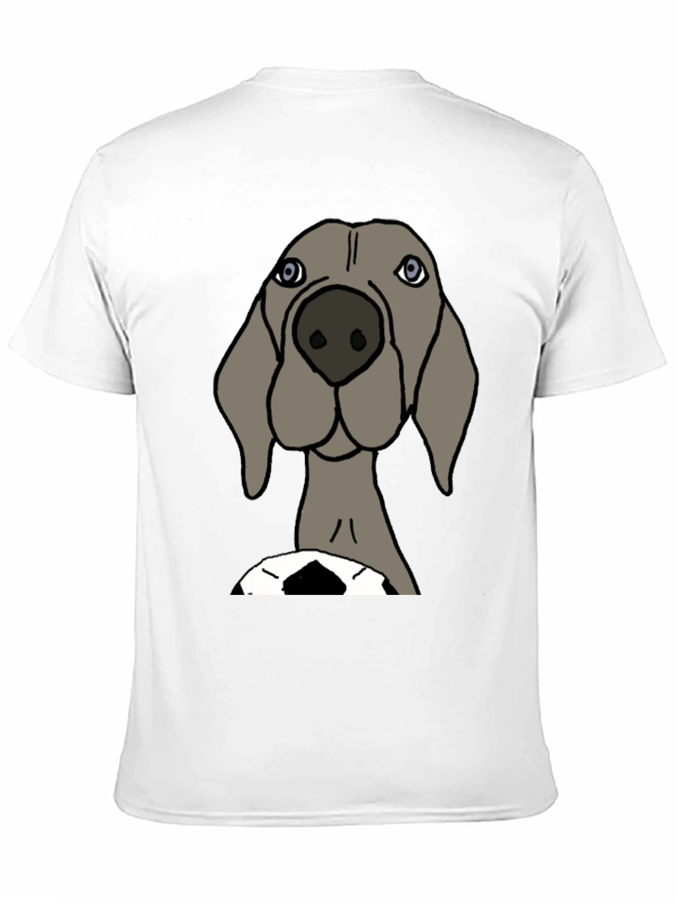 Black Dog with Soccer Ball Graphic T-Shirt view 11