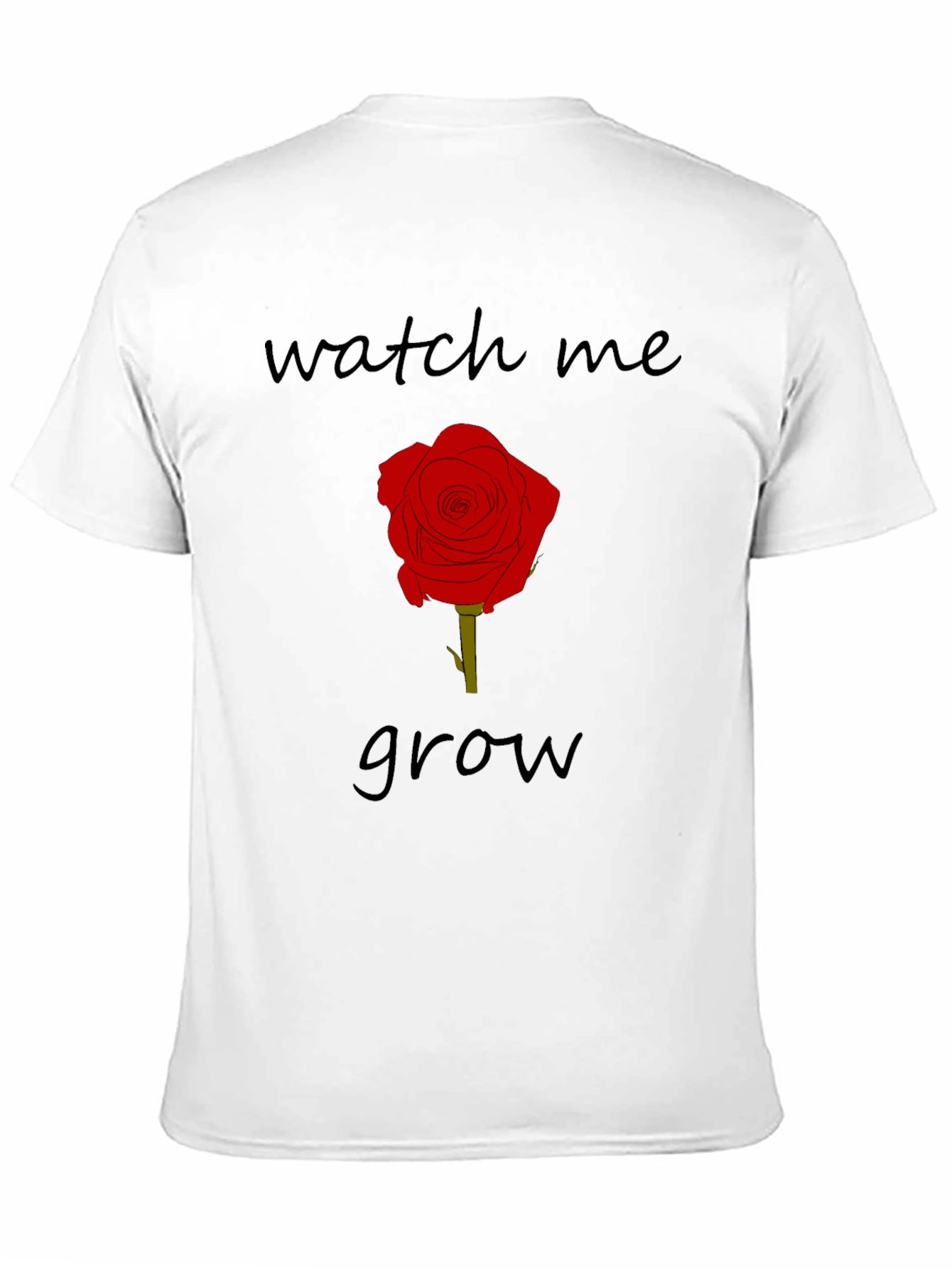 Black Watch Me Grow Rose Graphic Tee - Black view 11