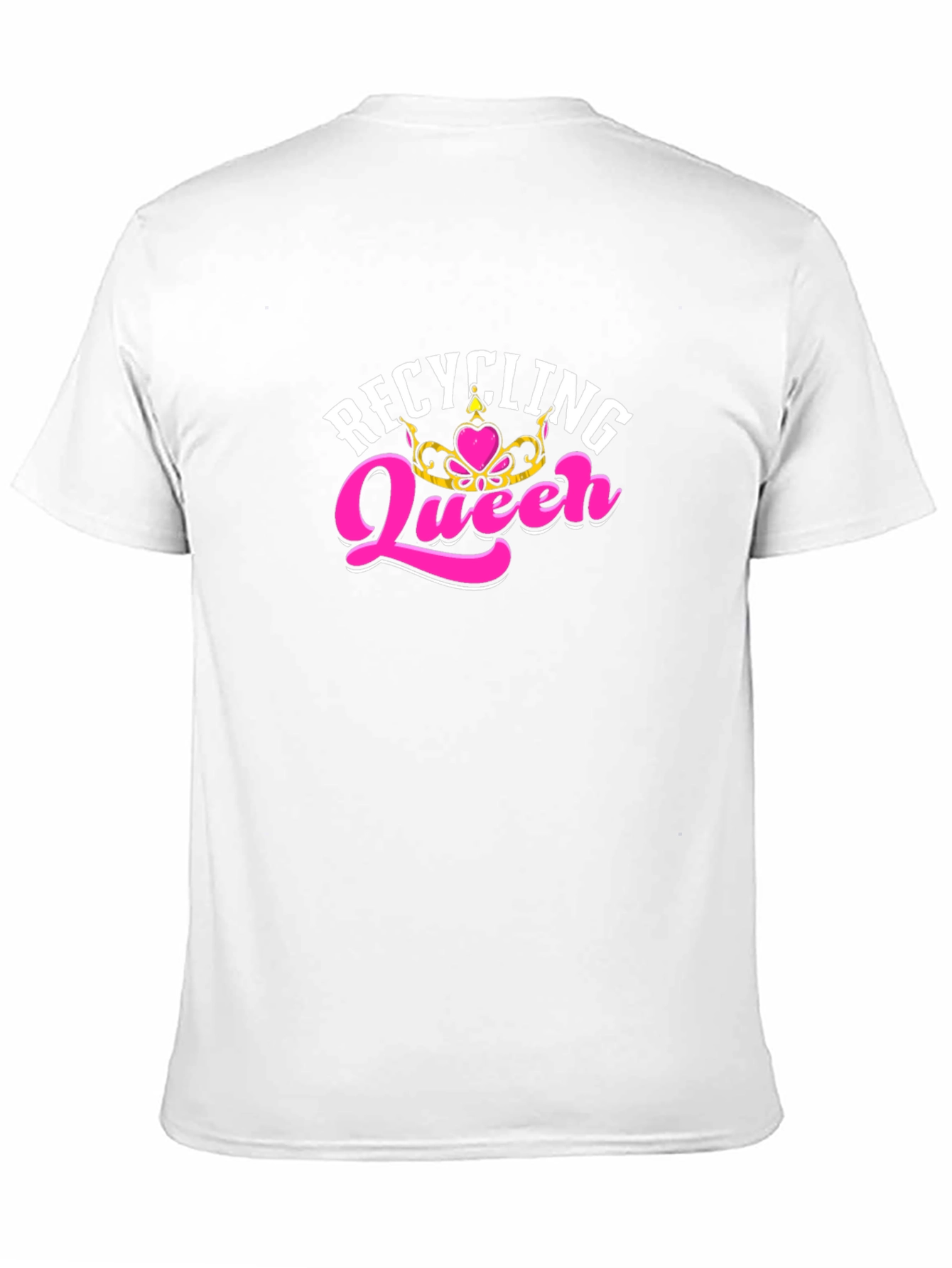 Black Recycling Queen T-Shirt - Black Tee view 11