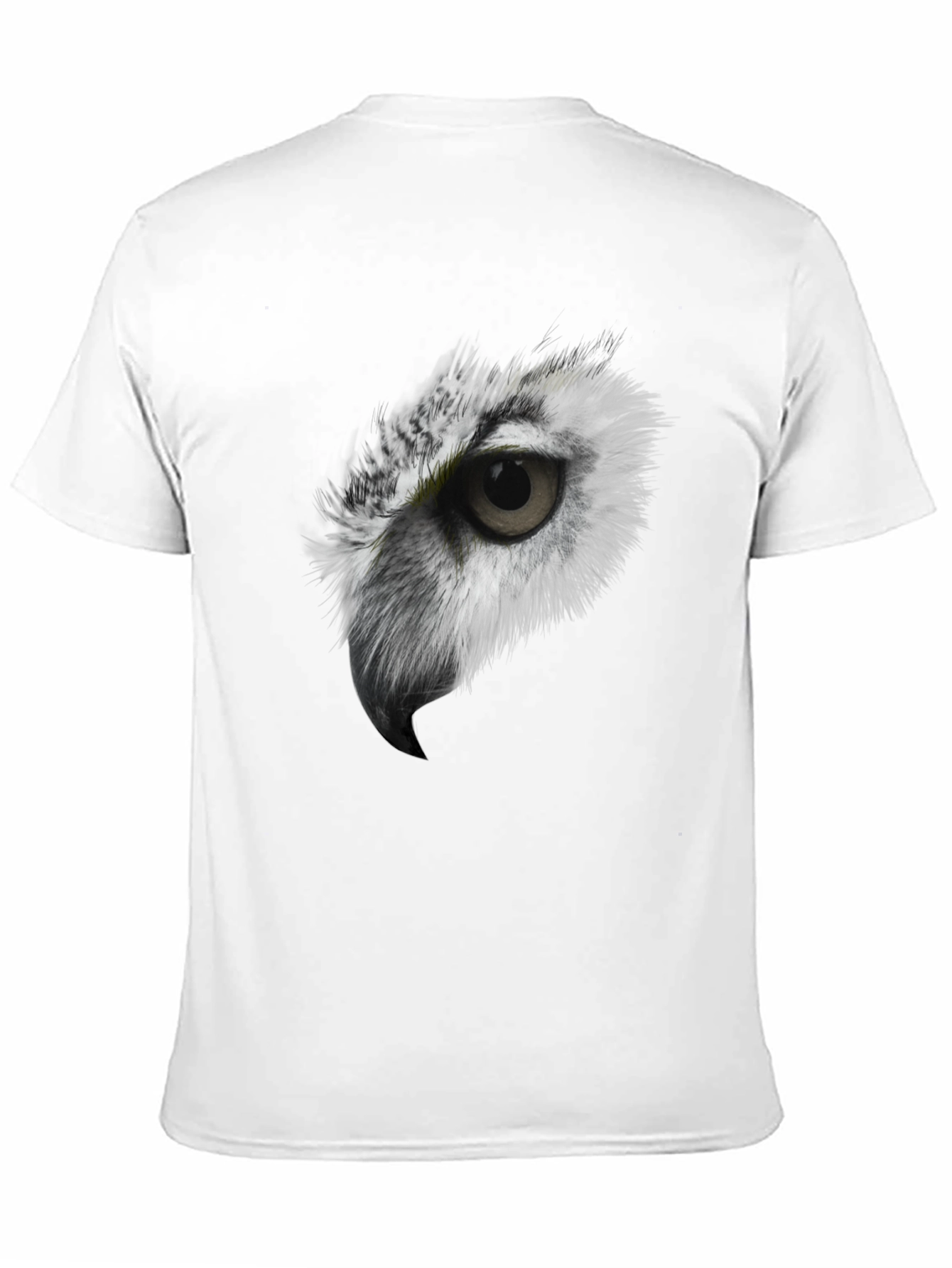 Black Owl Eye Graphic Black T-Shirt - Men's Short Sleeve Tee view 11