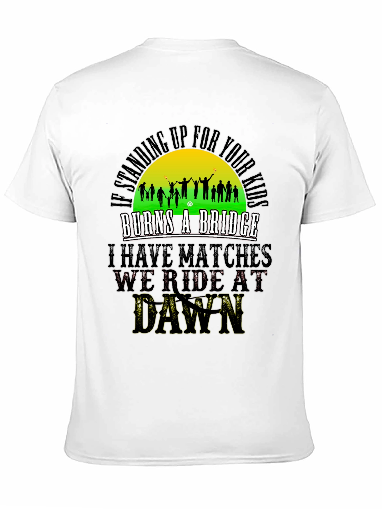 Black Standing Up For Your Kids T-Shirt view 11