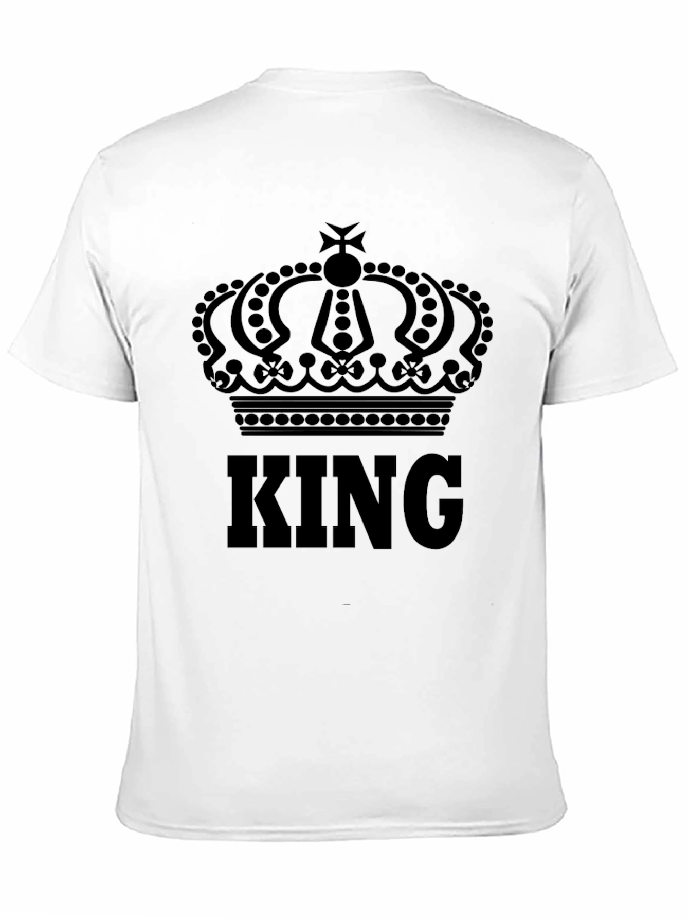 Black King Crown Graphic Black T-Shirt view 11