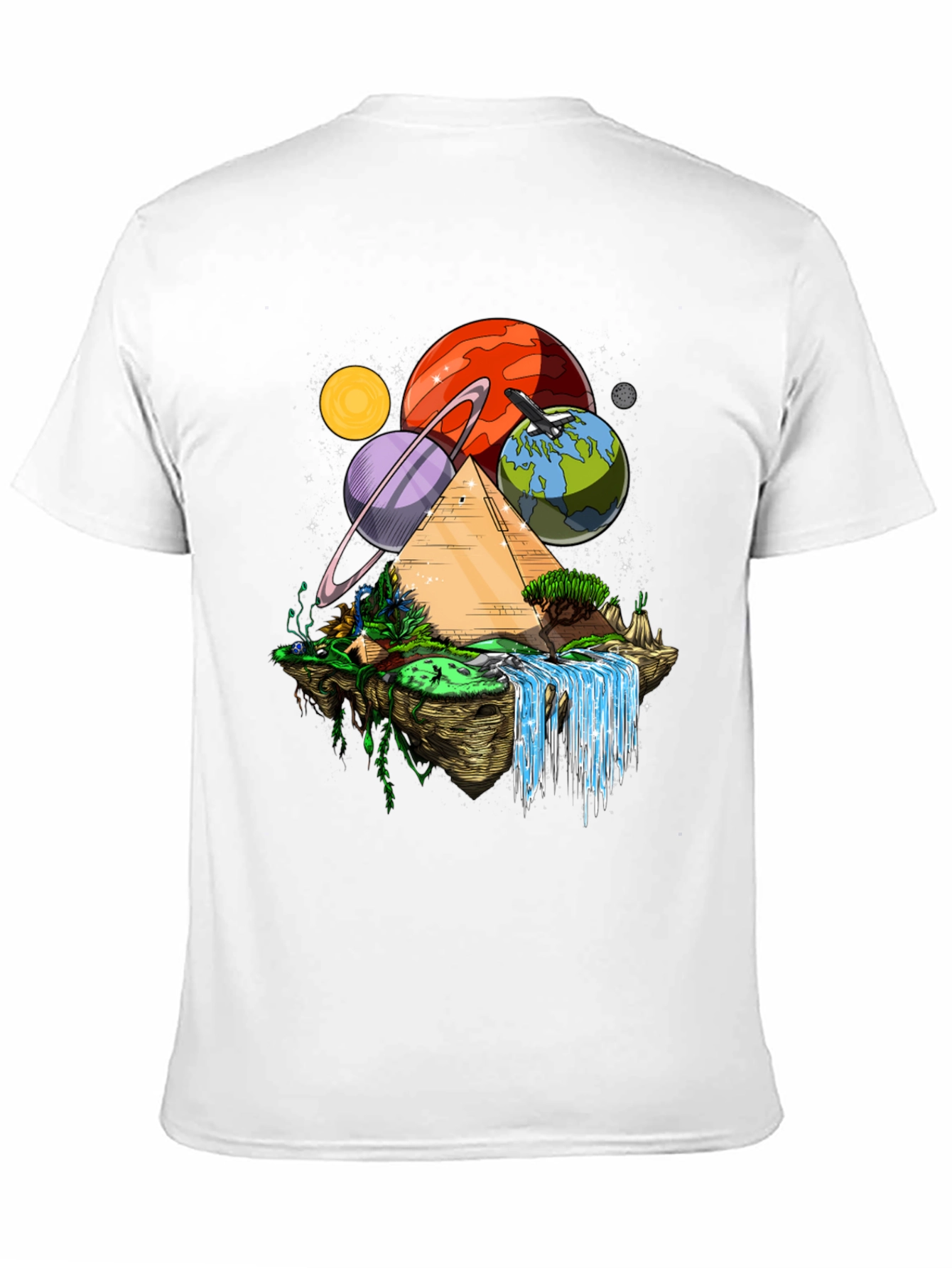Cosmic Pyramid Black T-Shirt - 11