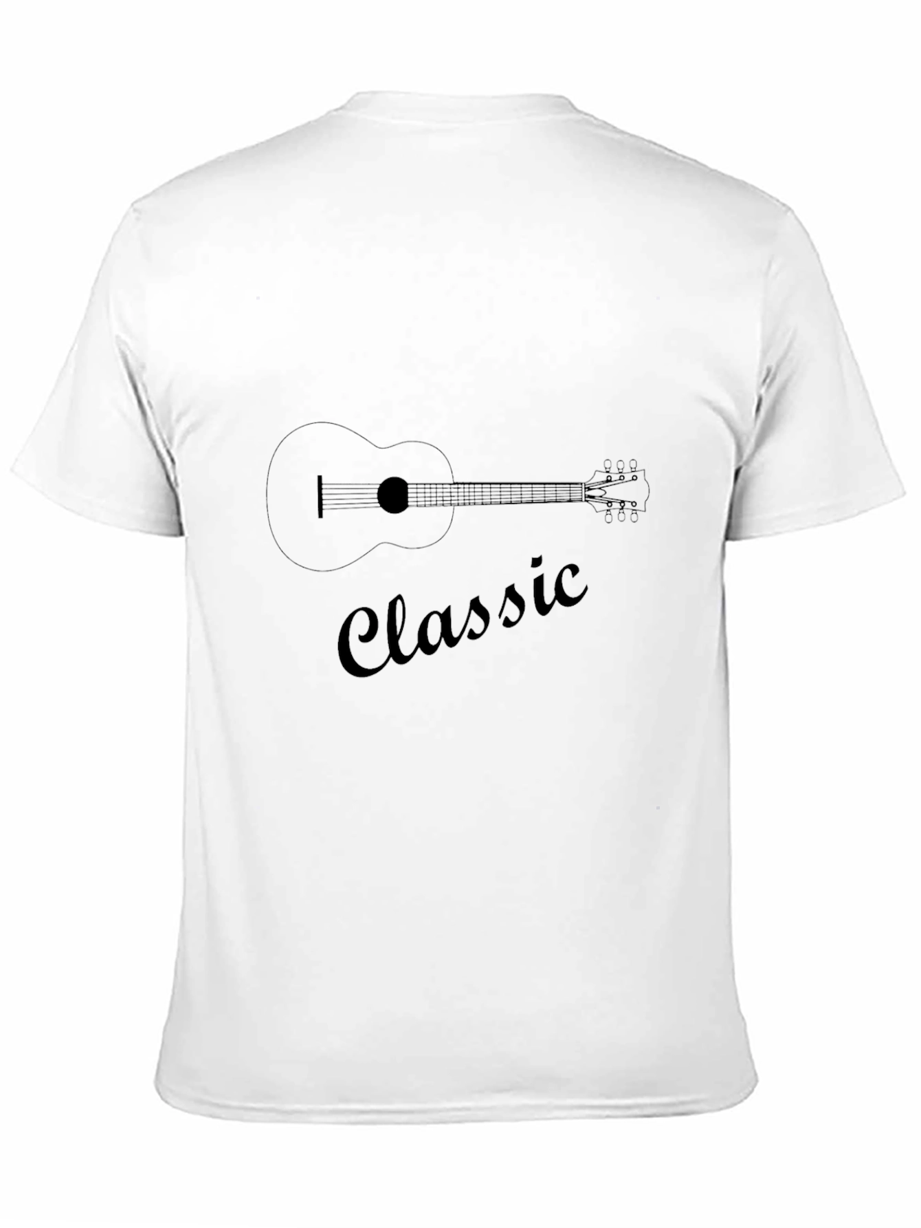 Black Classic Guitar Graphic Tee - Casual Style view 11