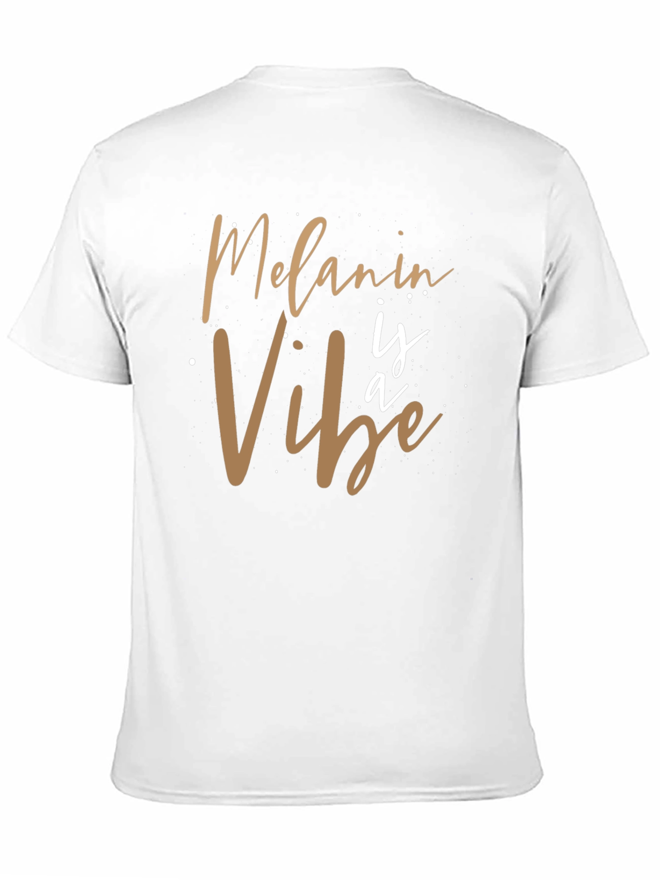 Black Melanin Vibe Graphic Tee - Black Casual T-Shirt view 11