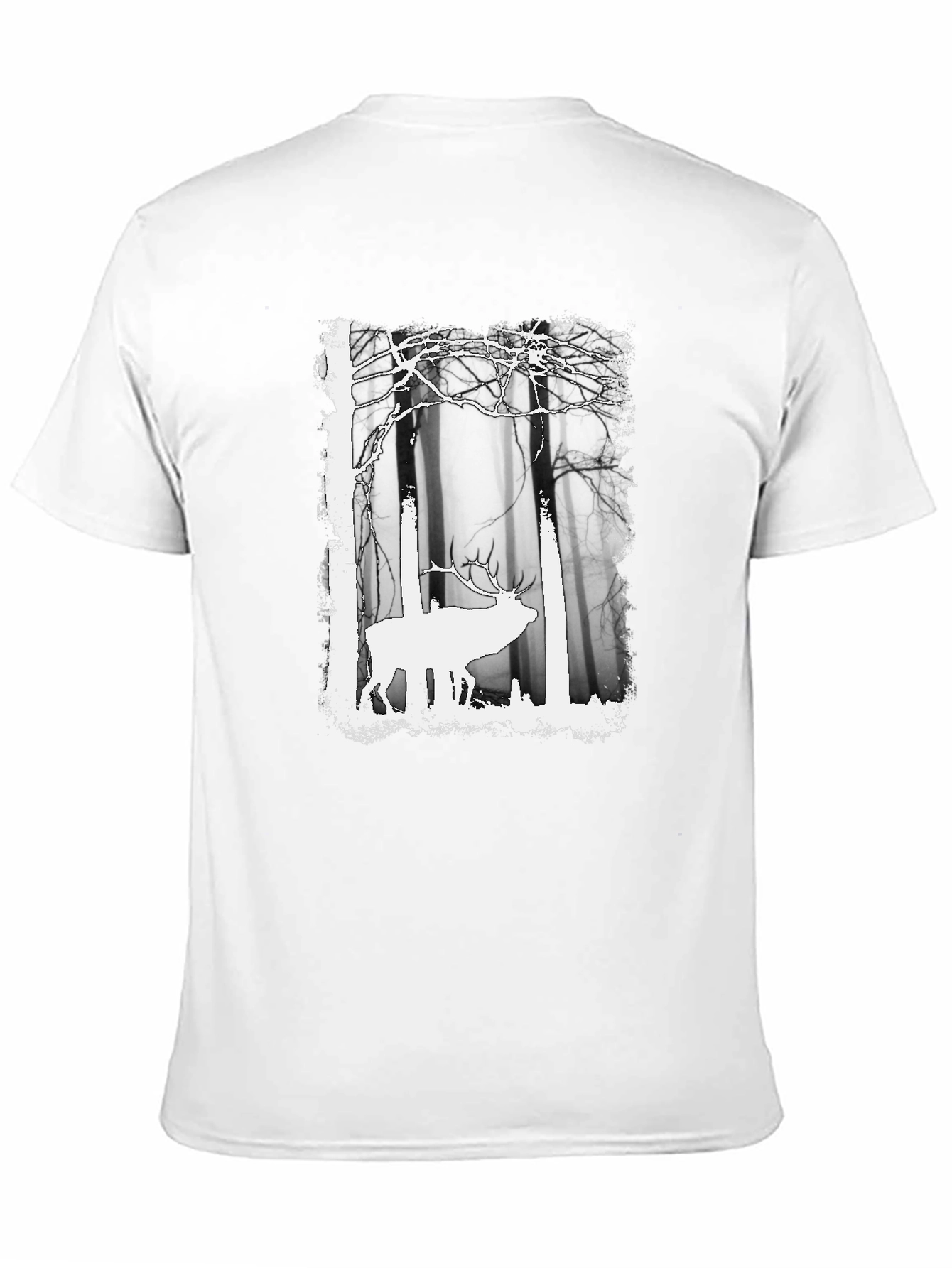 Black Elk in Forest Graphic Tee - Men's Black T-Shirt view 11