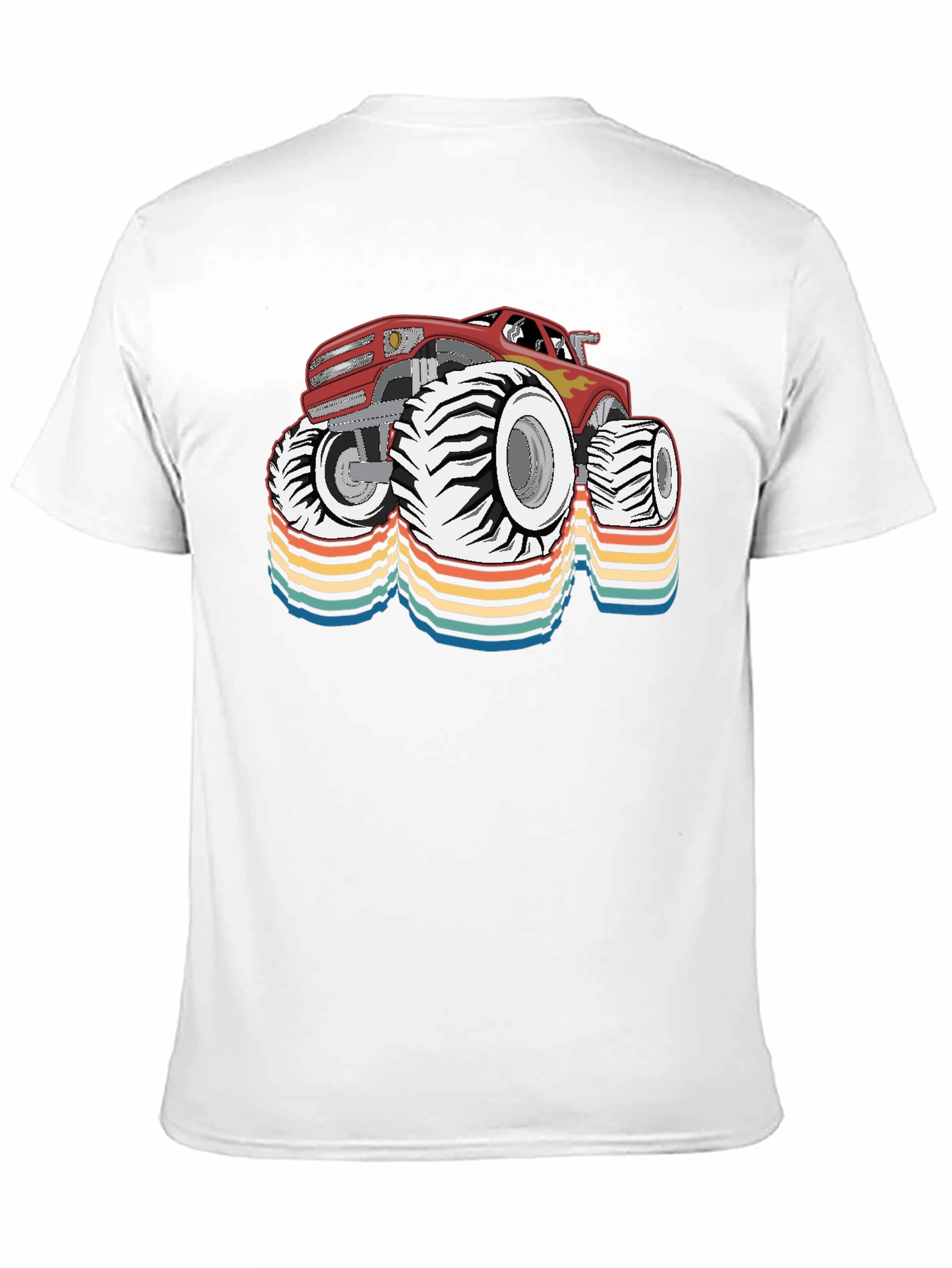 Black Retro Monster Truck Graphic Tee view 11