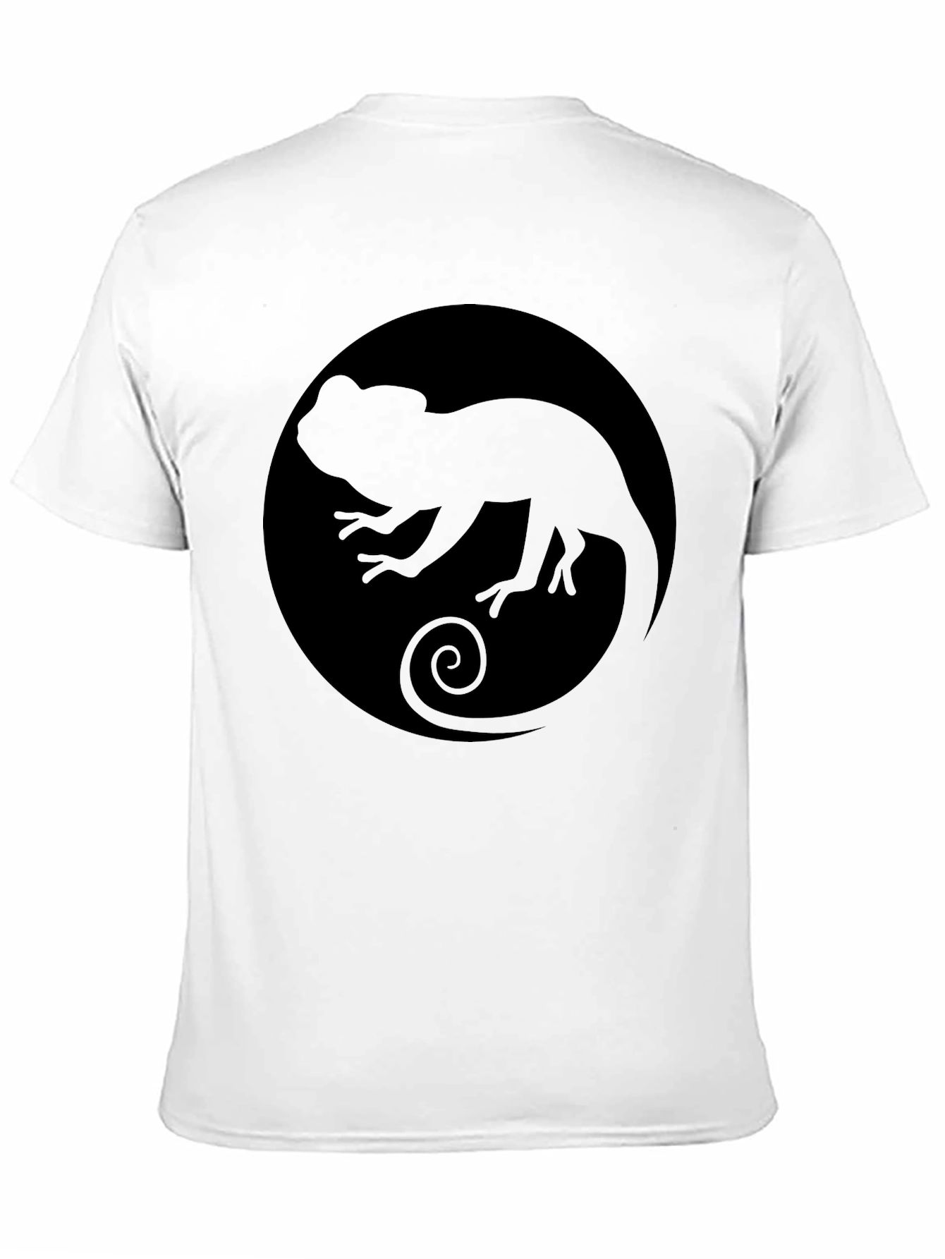 Black Chameleon Circle Graphic Tee - Black view 11