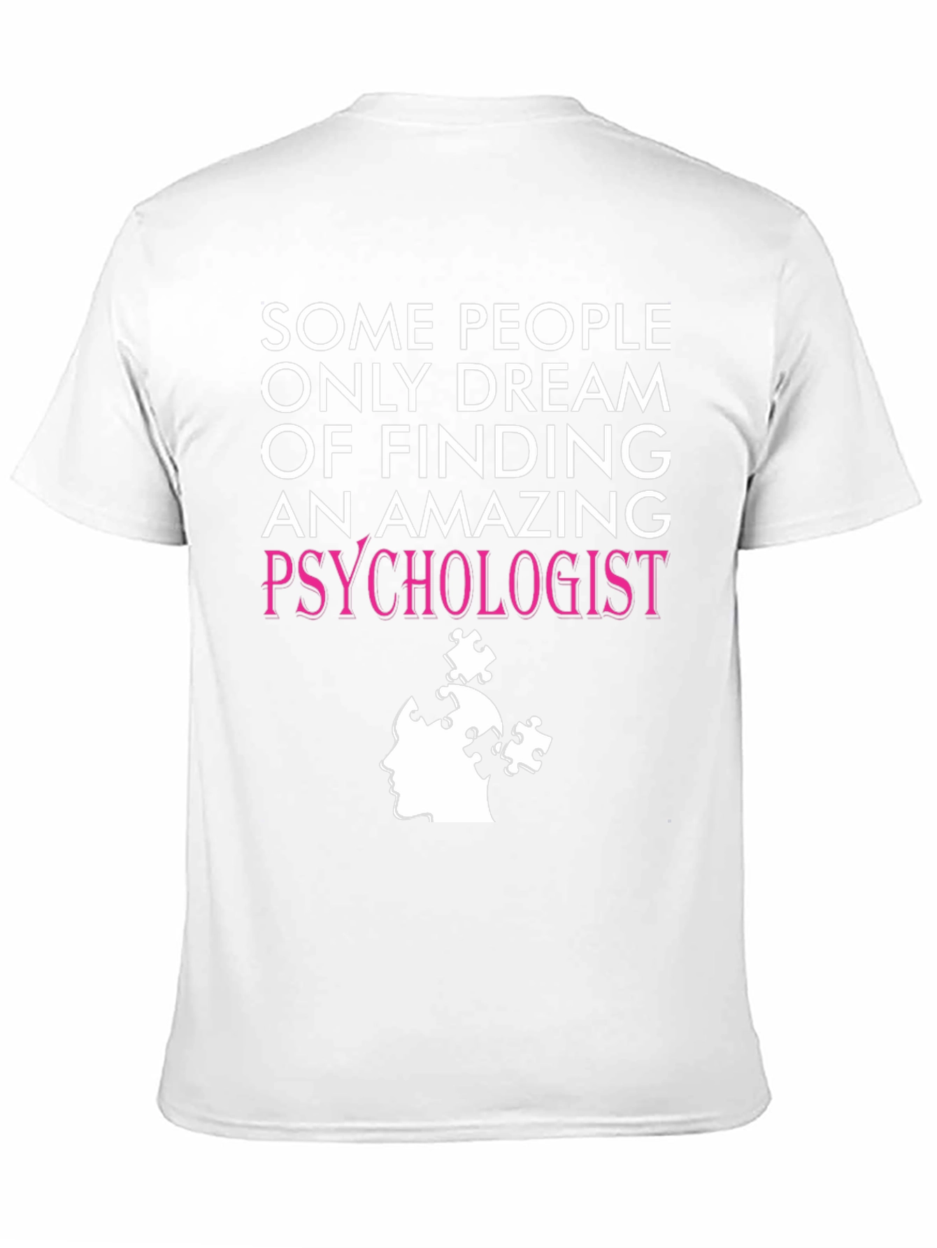 Black Amazing Psychologist T-Shirt - Puzzle Design view 11