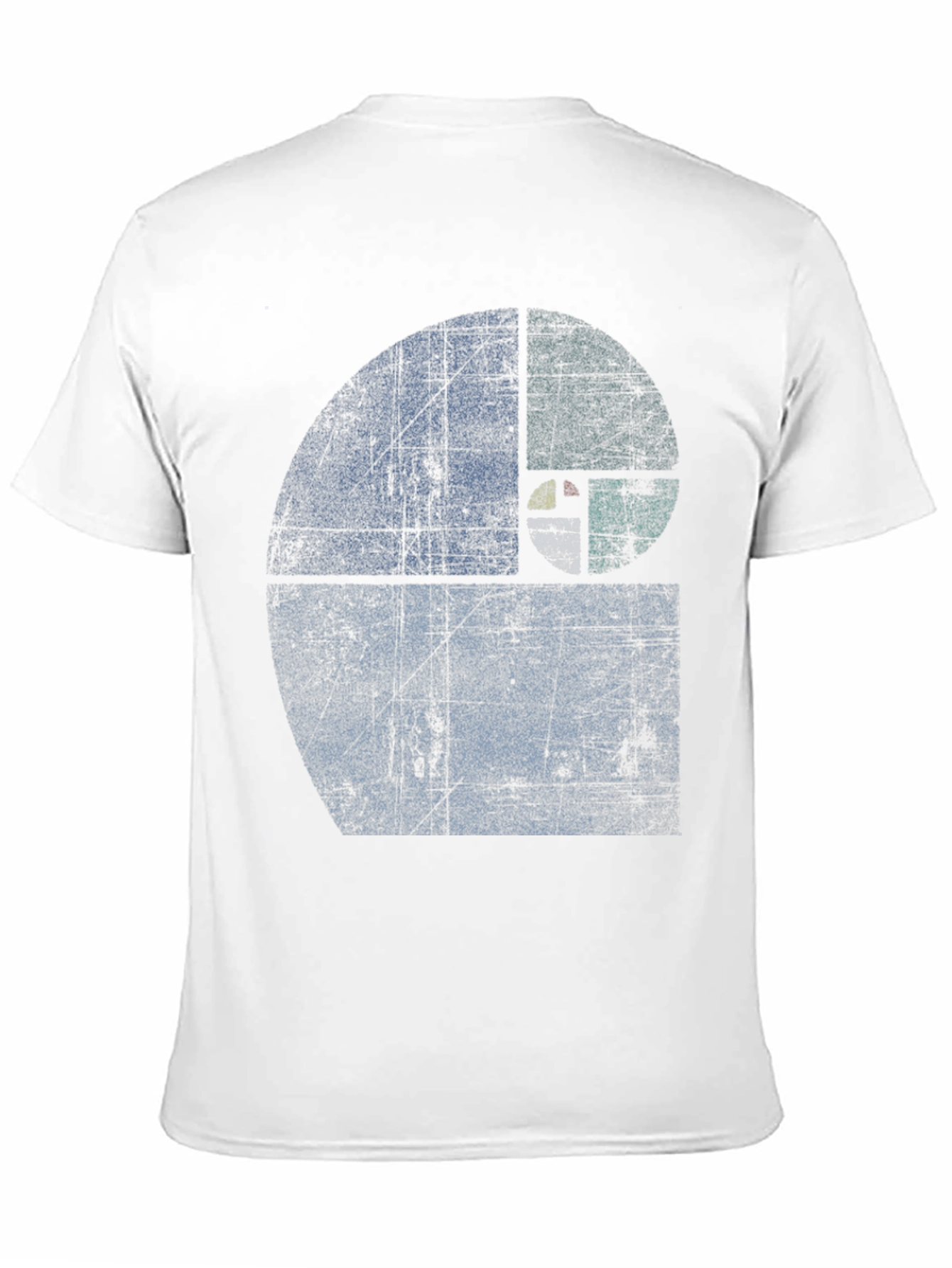 Black Fibonacci Sequence Graphic T-Shirt - Distressed Style view 11
