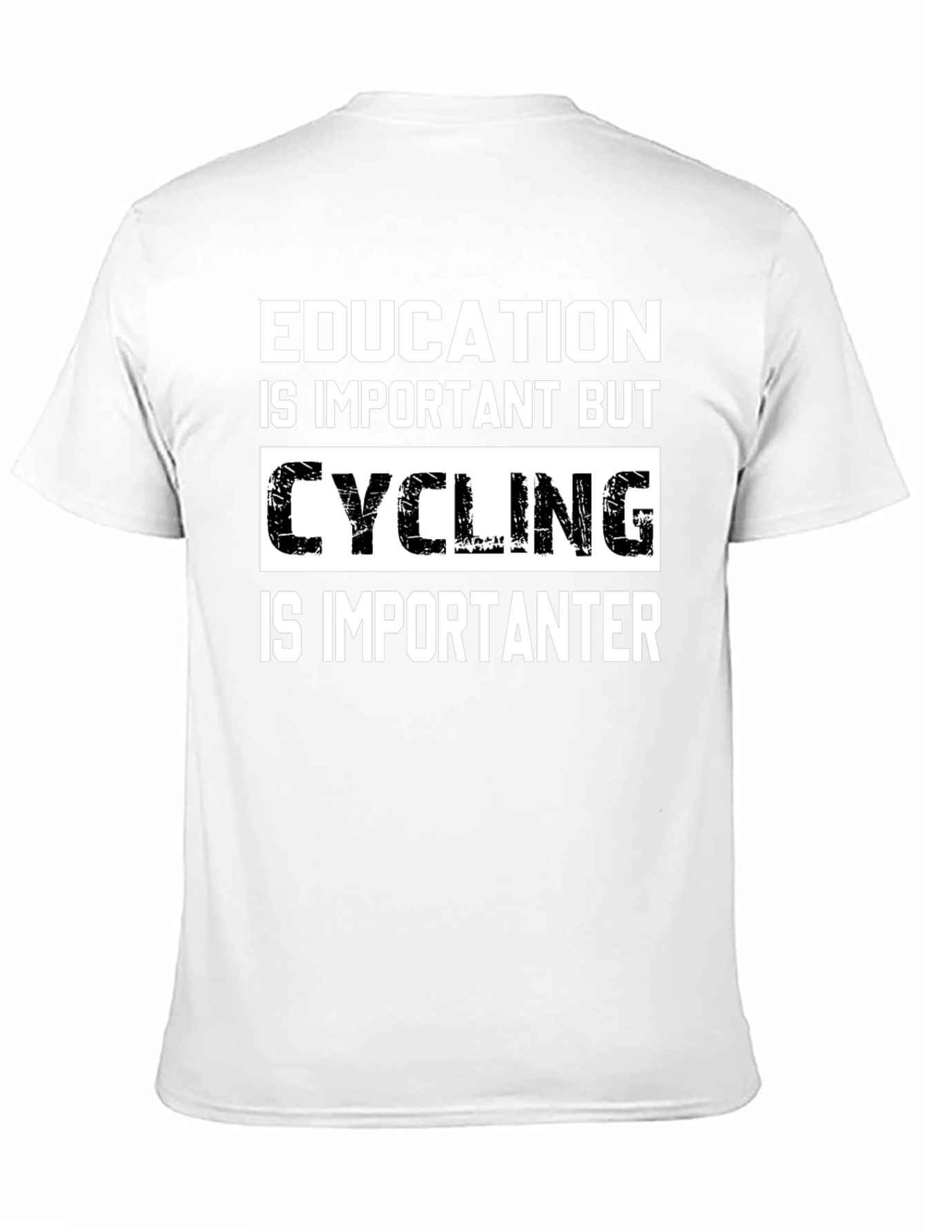 Black Cycling is Importanter T-Shirt view 11