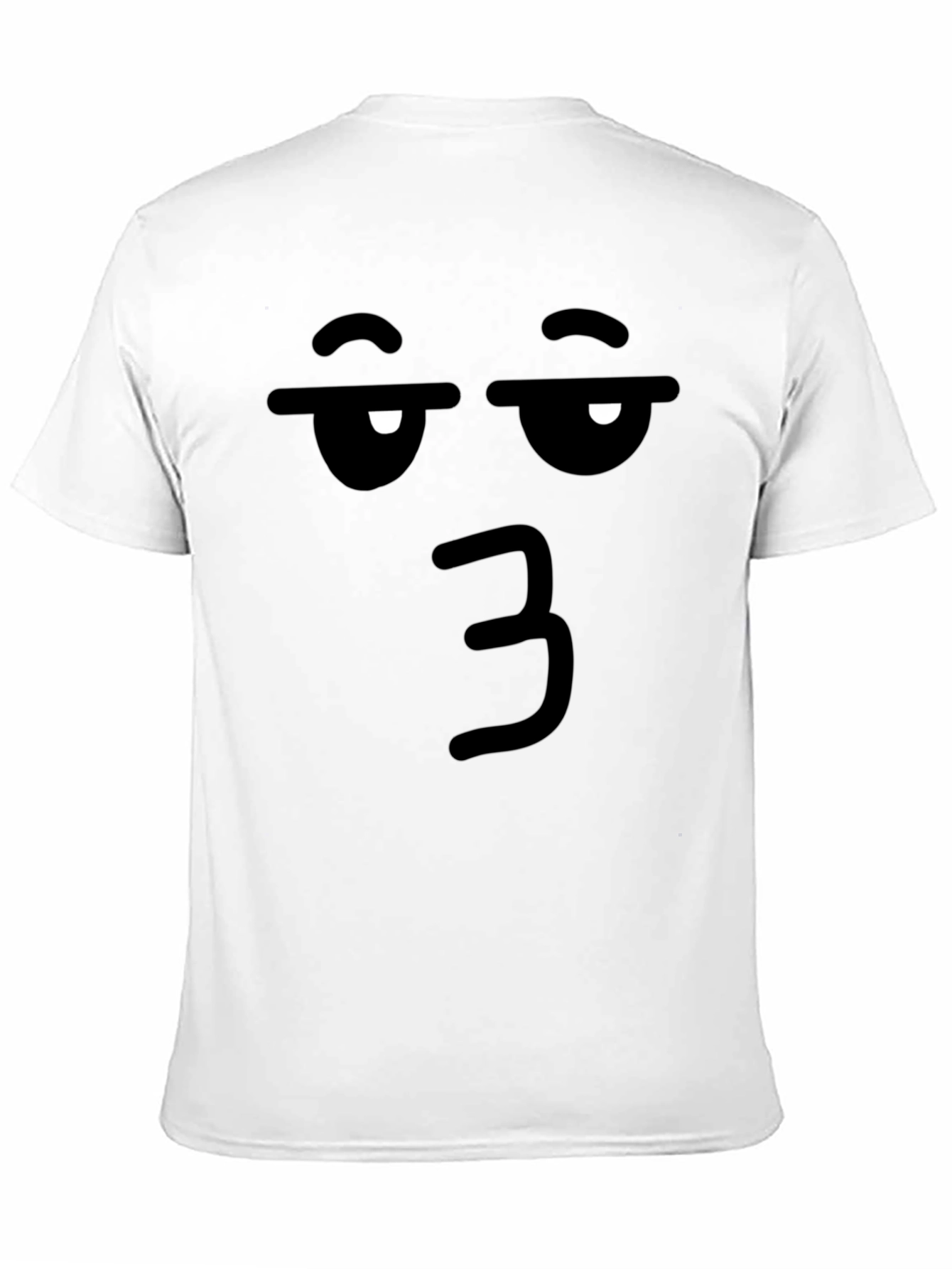 Black Funny Face Emoji Black T-Shirt view 11