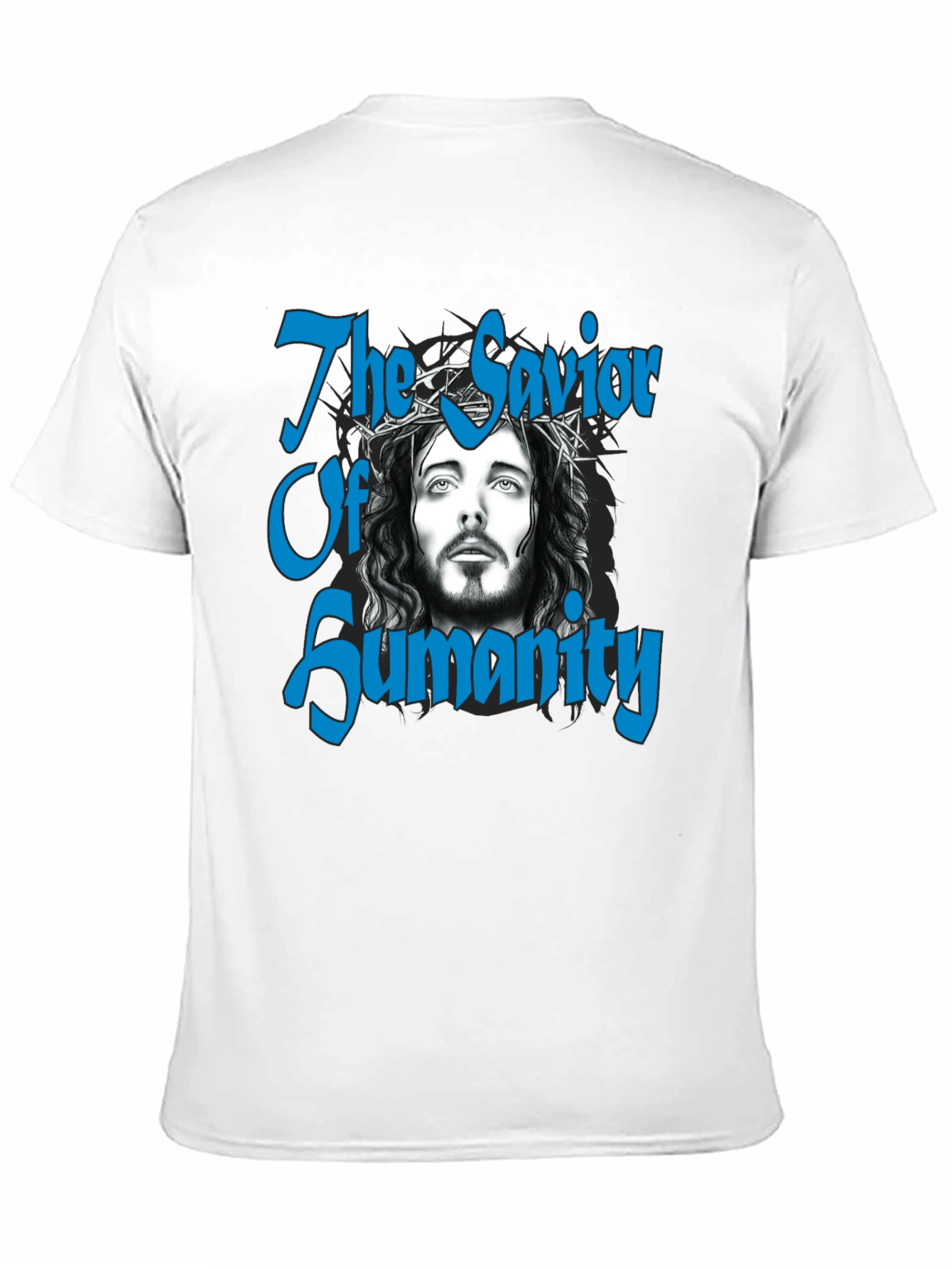 Savior of Humanity Black Graphic T-Shirt - 11