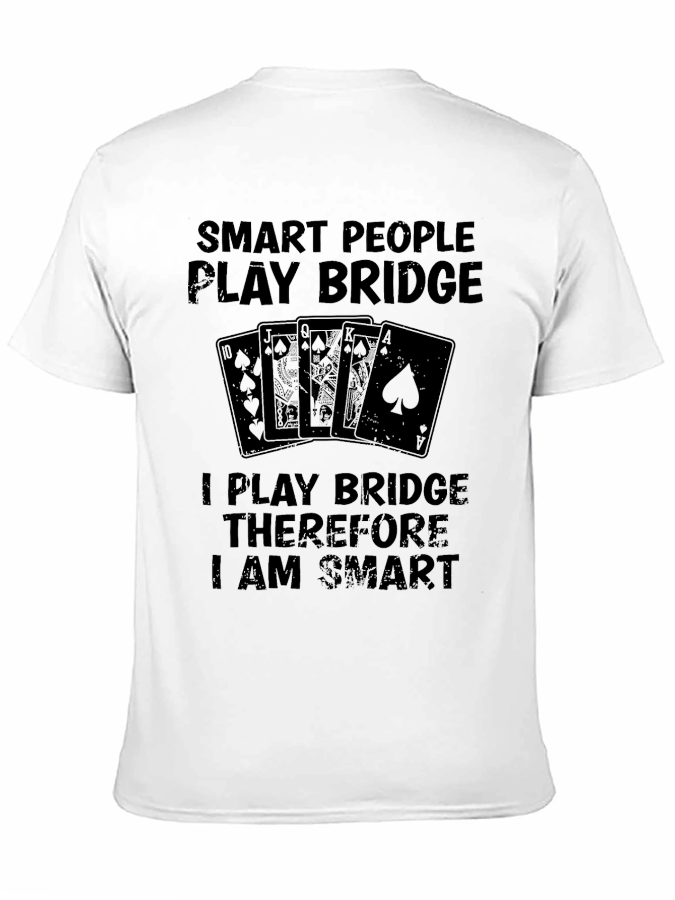 Black Smart People Play Bridge T-Shirt view 11