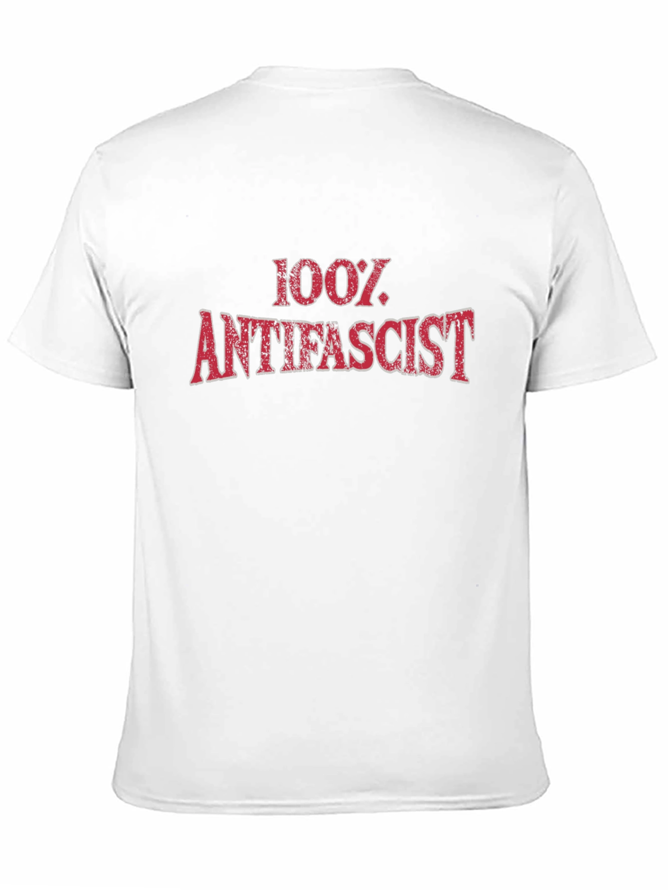 Black 100% Antifascist Graphic Tee view 11