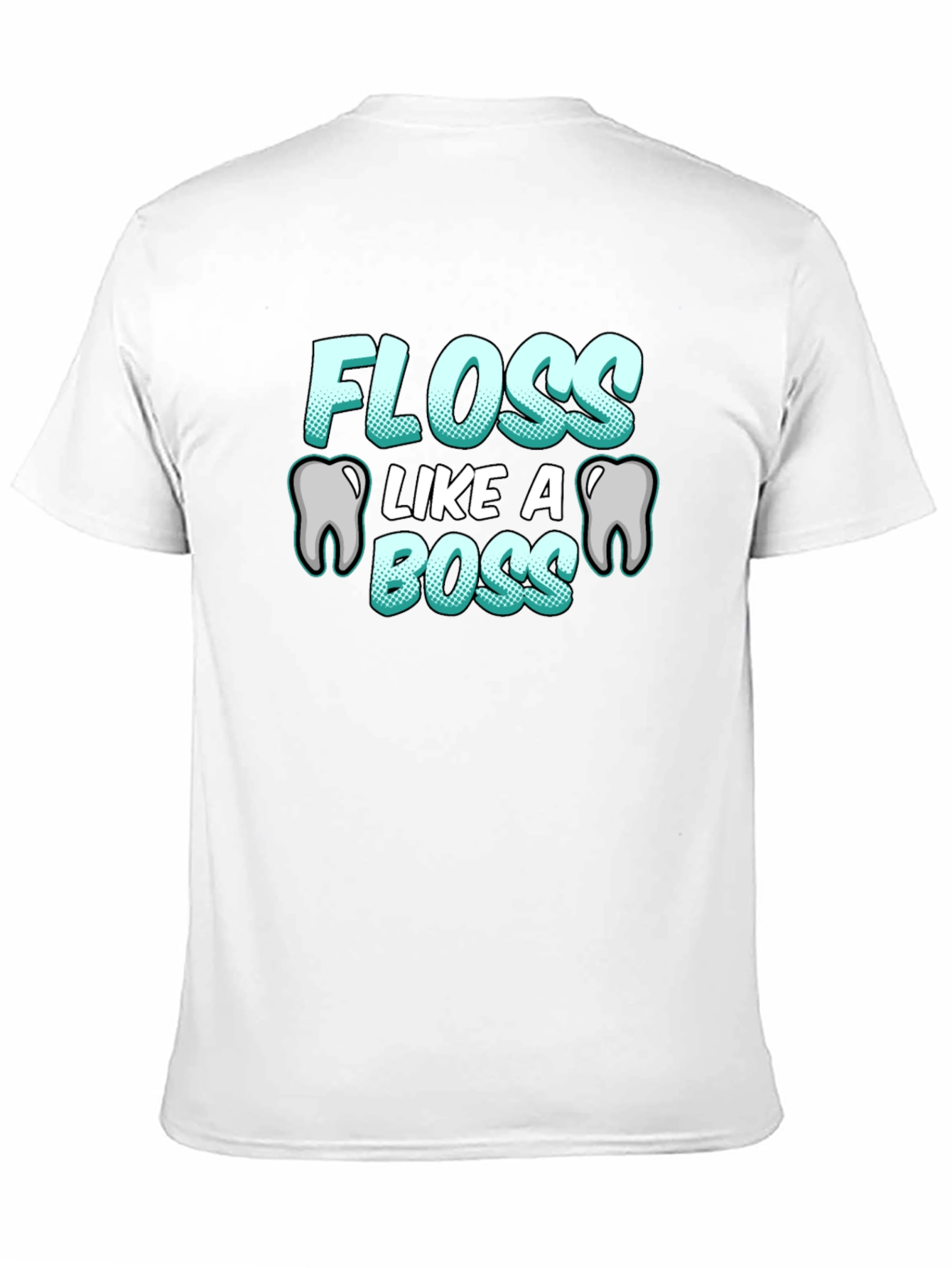 Black Floss Like A Boss T-Shirt Funny Dental Hygiene Tee view 11