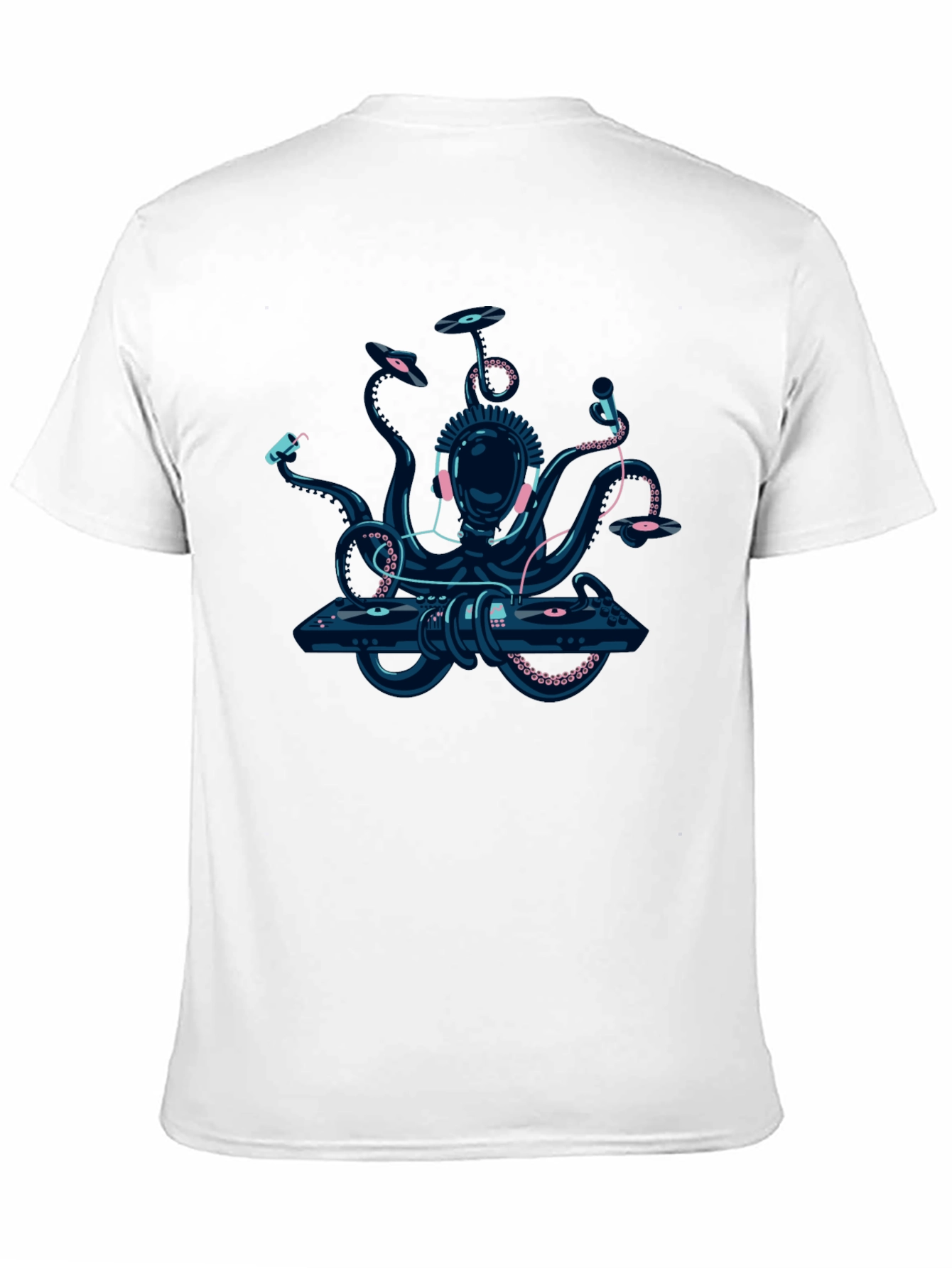Black DJ Octopus Graphic Tee - Black view 11