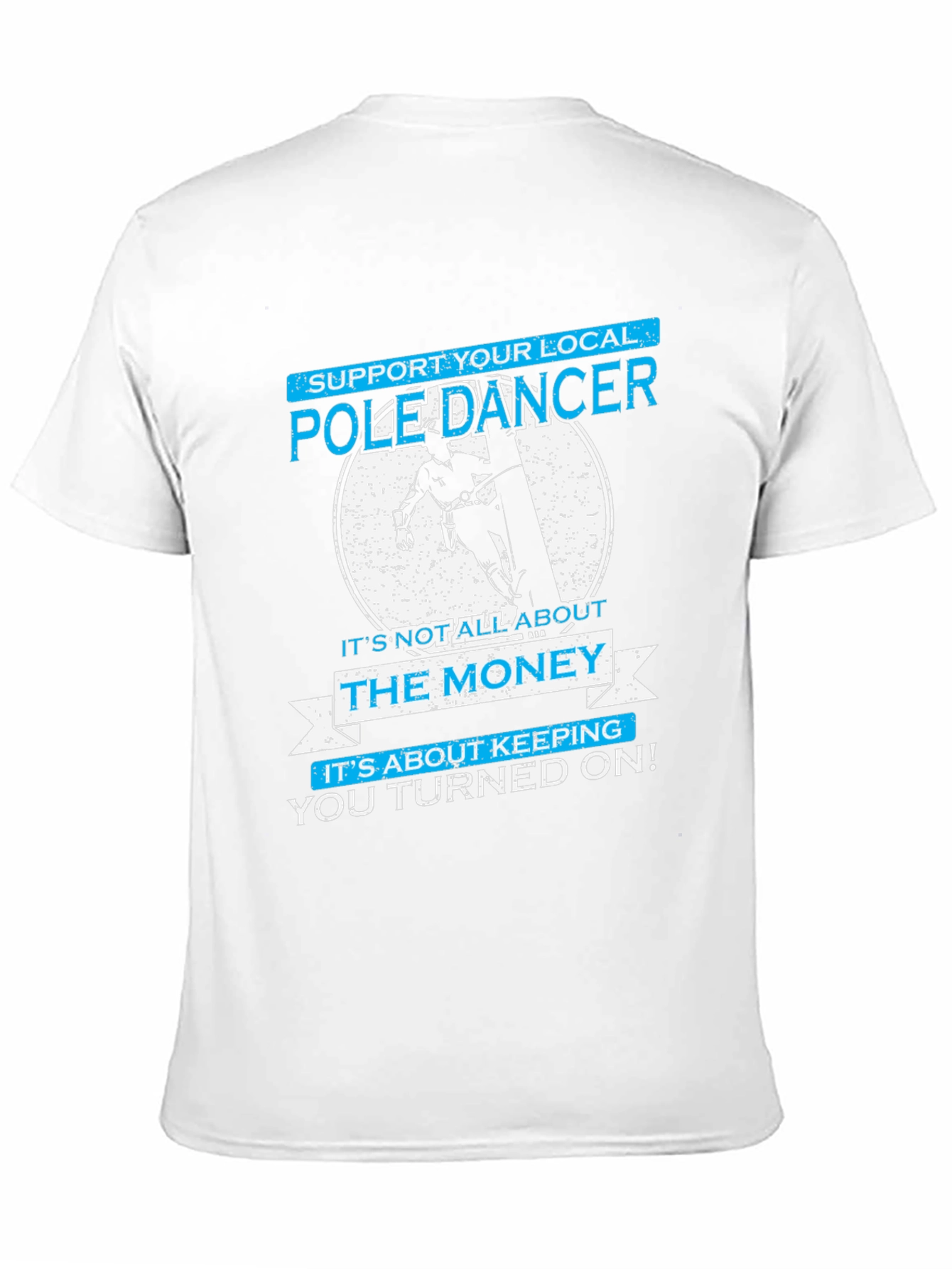 Black Pole Dancer T-Shirt - Funny Graphic Tee view 11