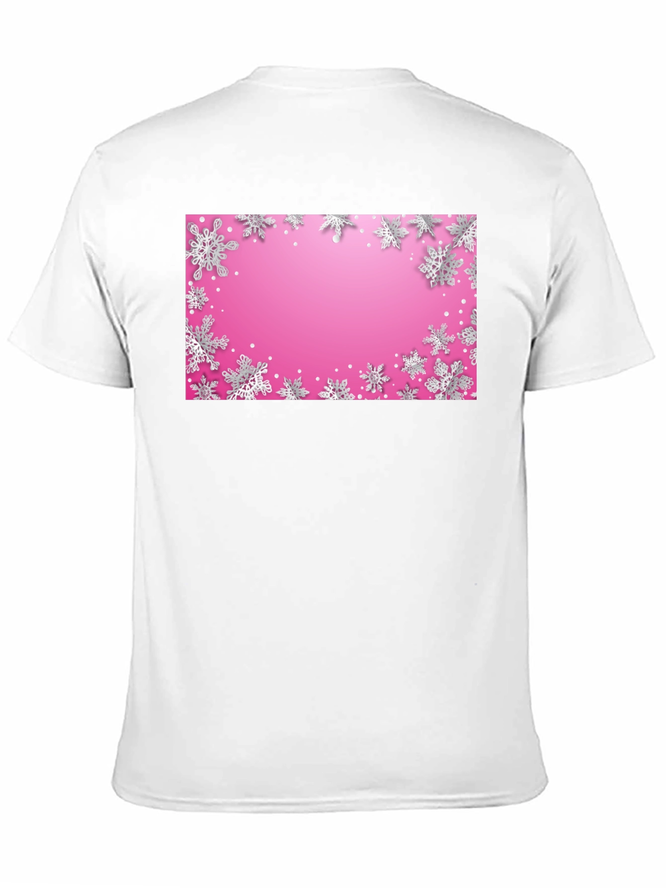 Black Snowflake Pattern Graphic Tee - Stylish Holiday Apparel view 11