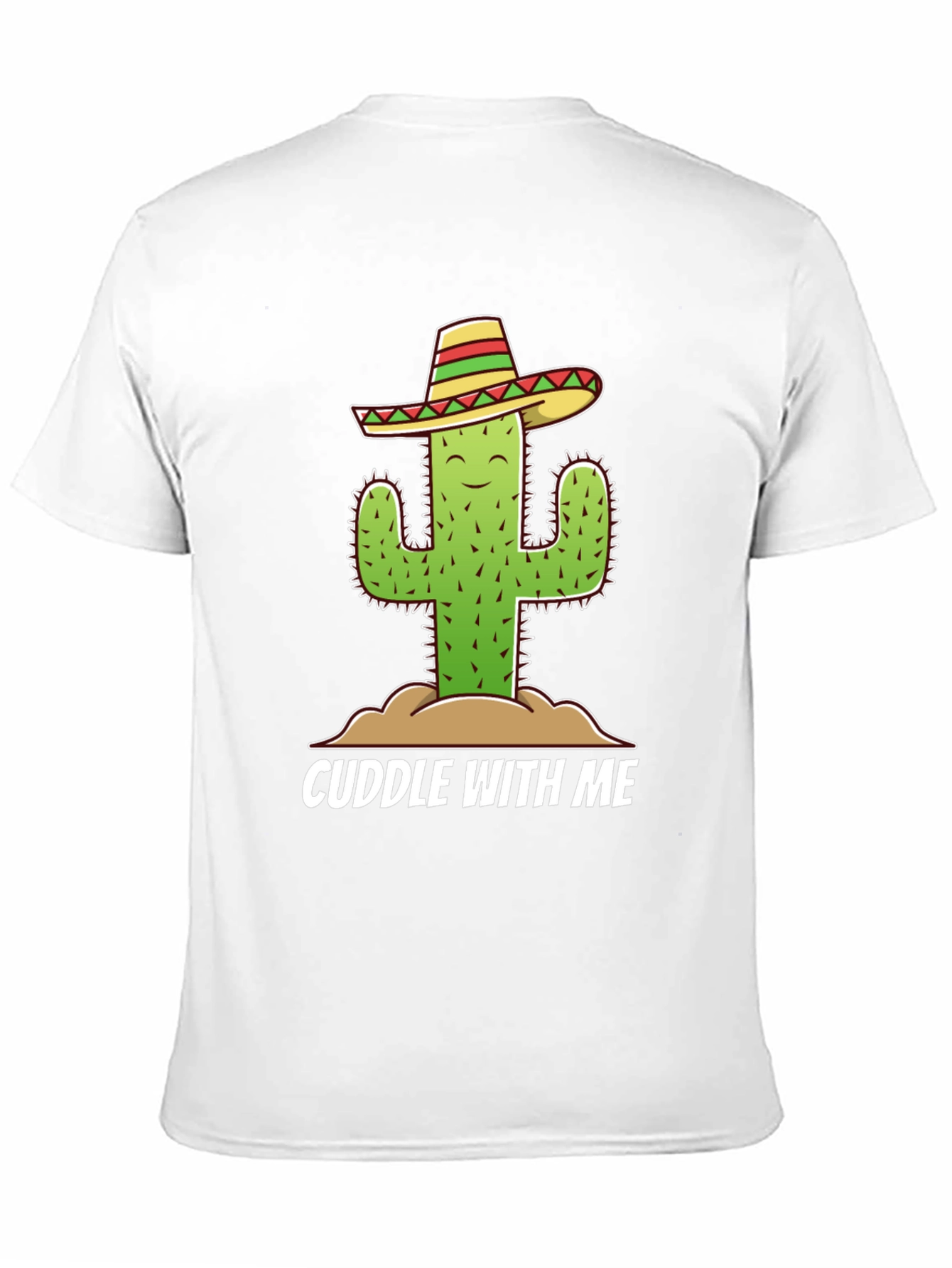 Black Cuddle Cactus T-Shirt - Funny Graphic Tee view 11